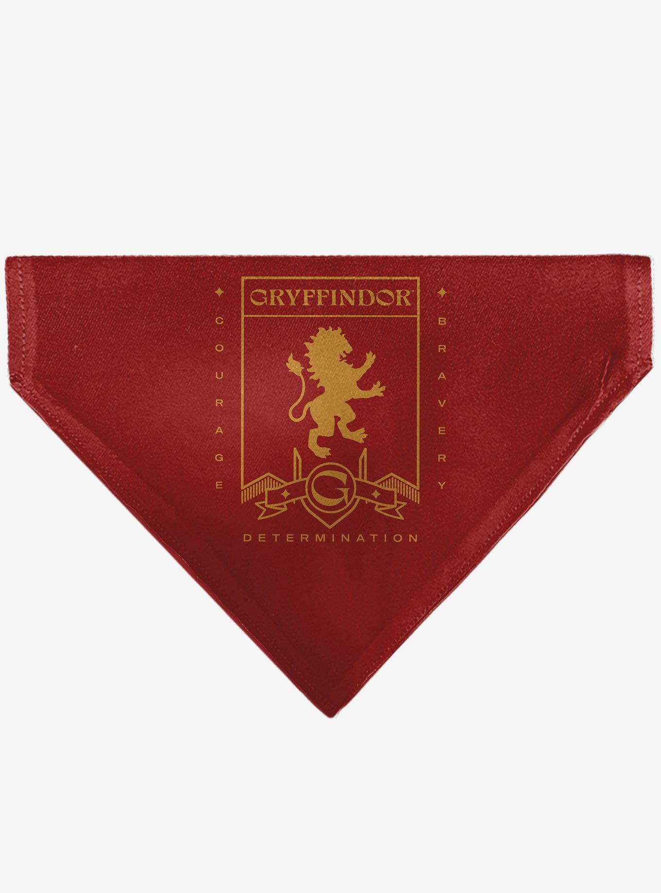 Harry Potter Gryffindor Traits Banner and Icons Slip On Collar Pet Bandana - Bandana Only, , hi-res