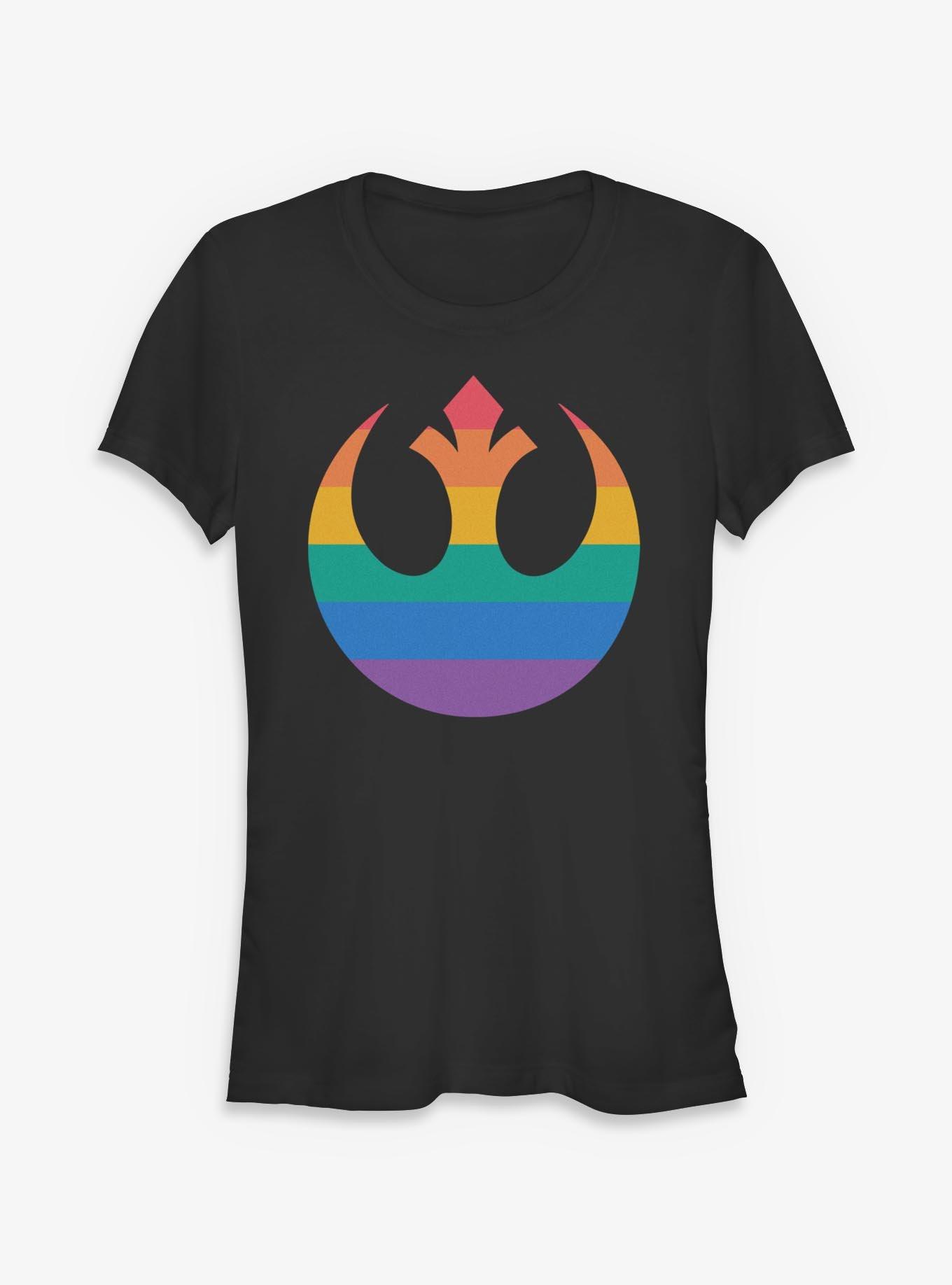 Star Wars Rebel Alliance Pride Rainbow Girls T-Shirt, , hi-res