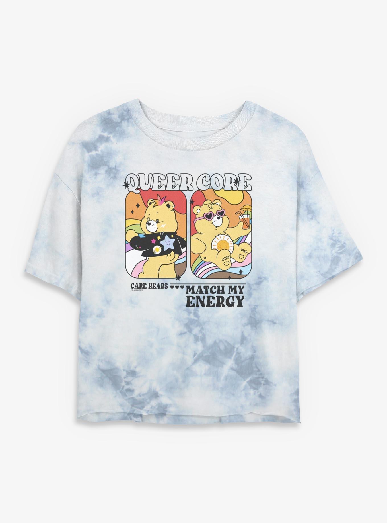 Care Bears Queer Core Girls Tie-Dye Crop T-Shirt, , hi-res