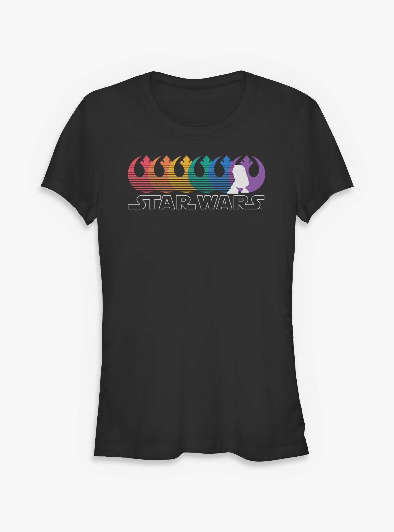 Star Wars Rebel Alliance Pride Rainbow Girls T-Shirt, , hi-res