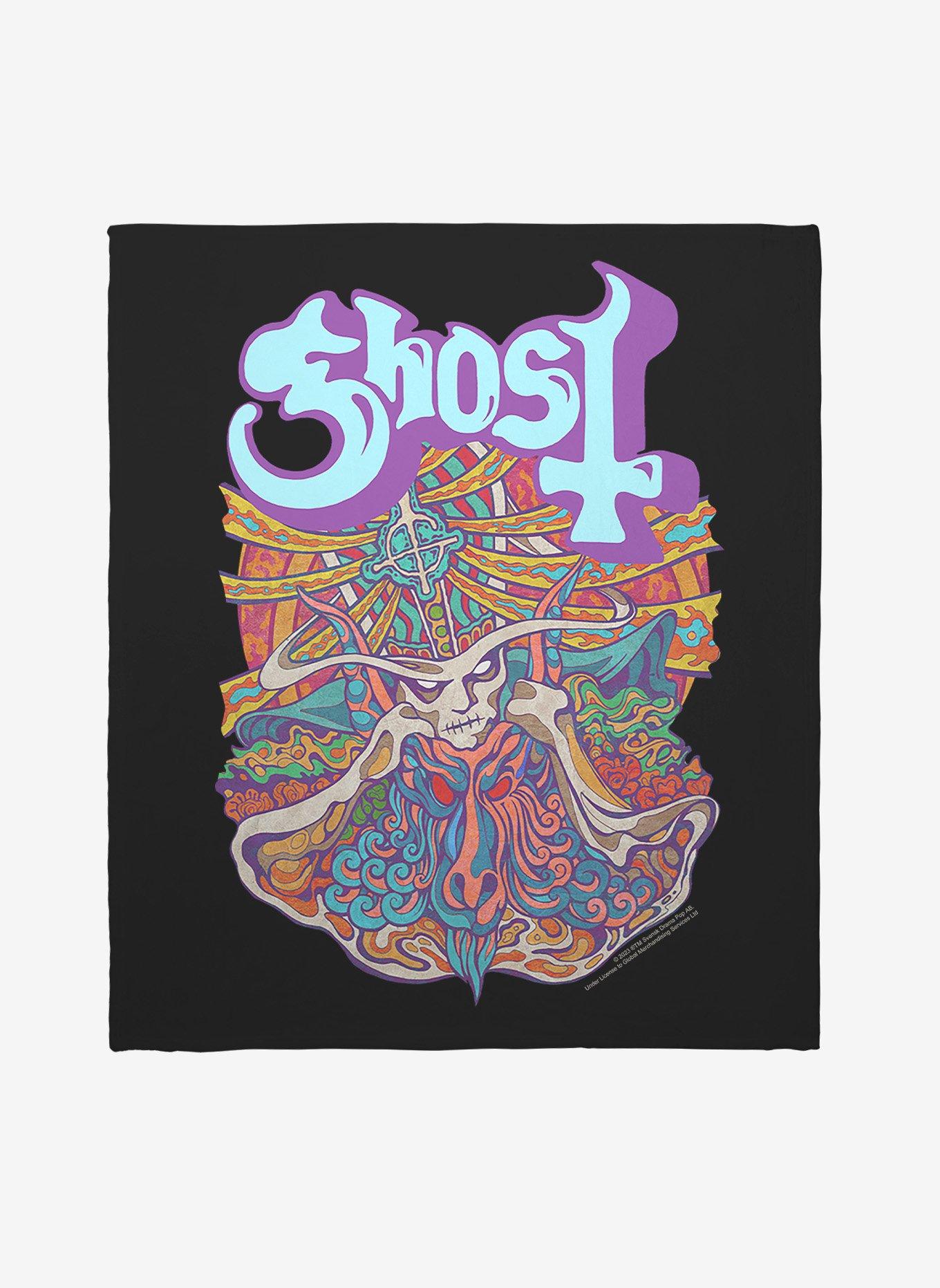 Ghost Seven Inches of Satanic Panic Neon Throw Blanket, , hi-res