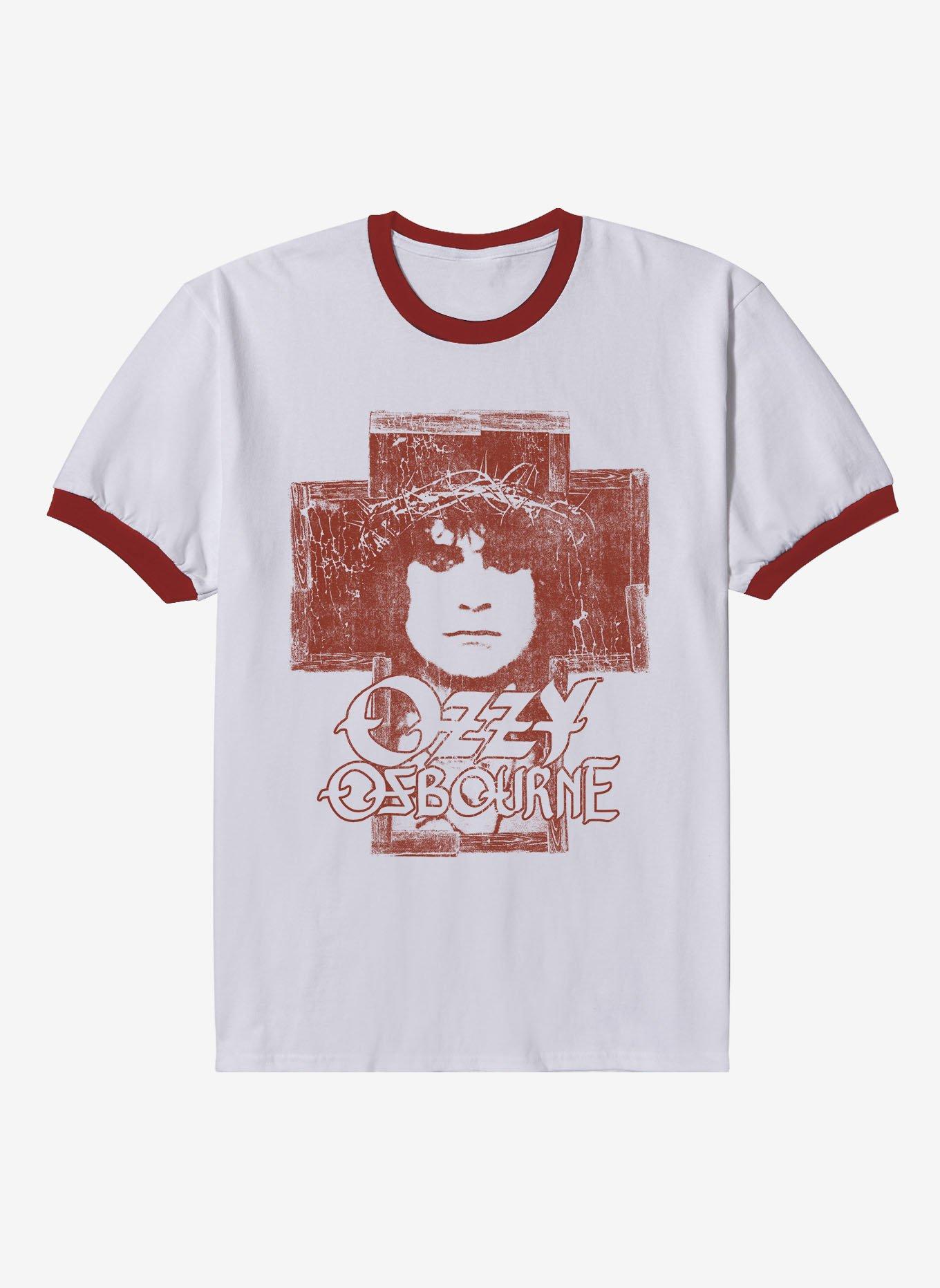 Ozzy Osbourne Crown Of Thorns Ringer T-Shirt, , hi-res