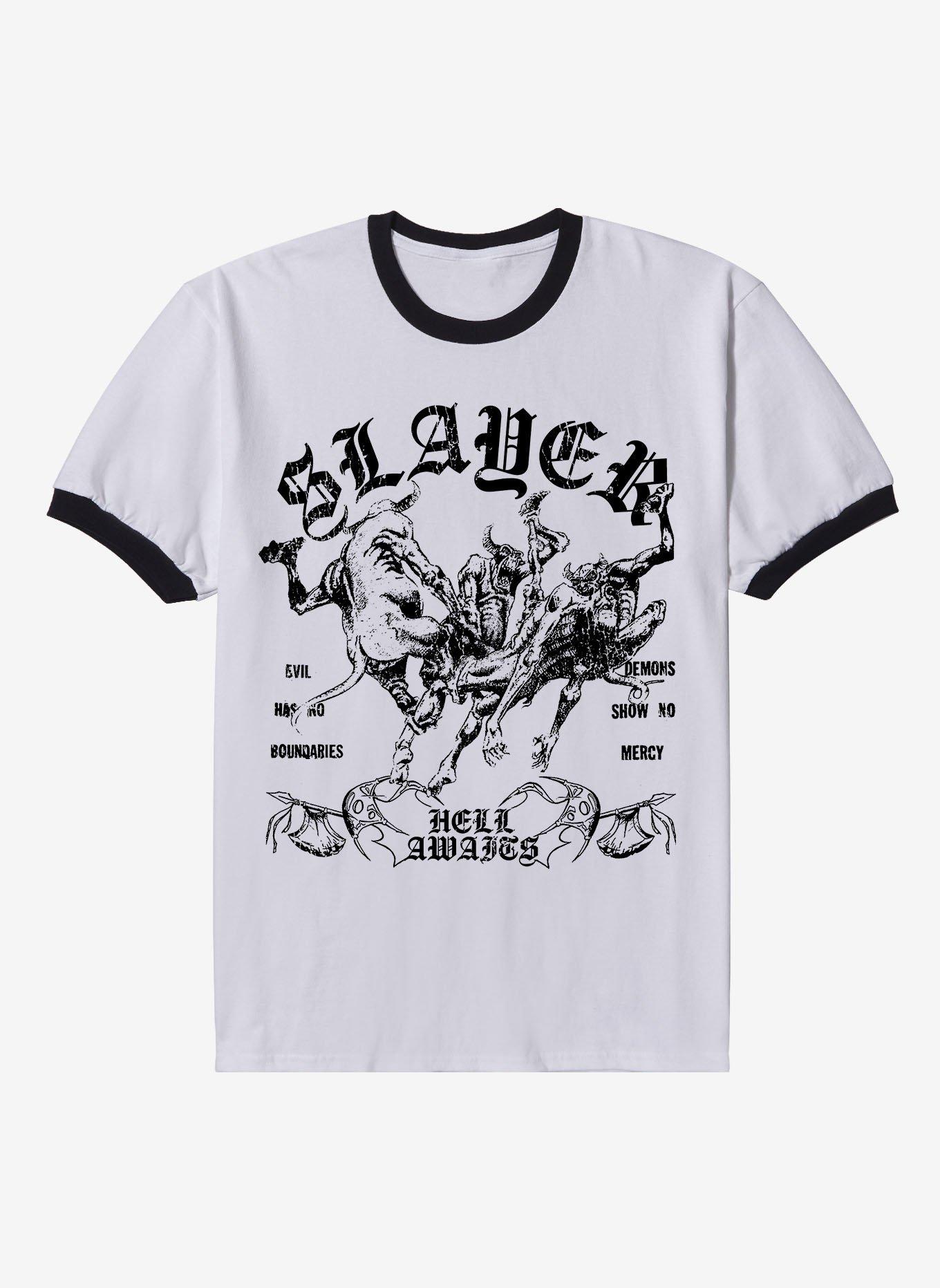Slayer Hell Awaits Ringer T-Shirt, , hi-res