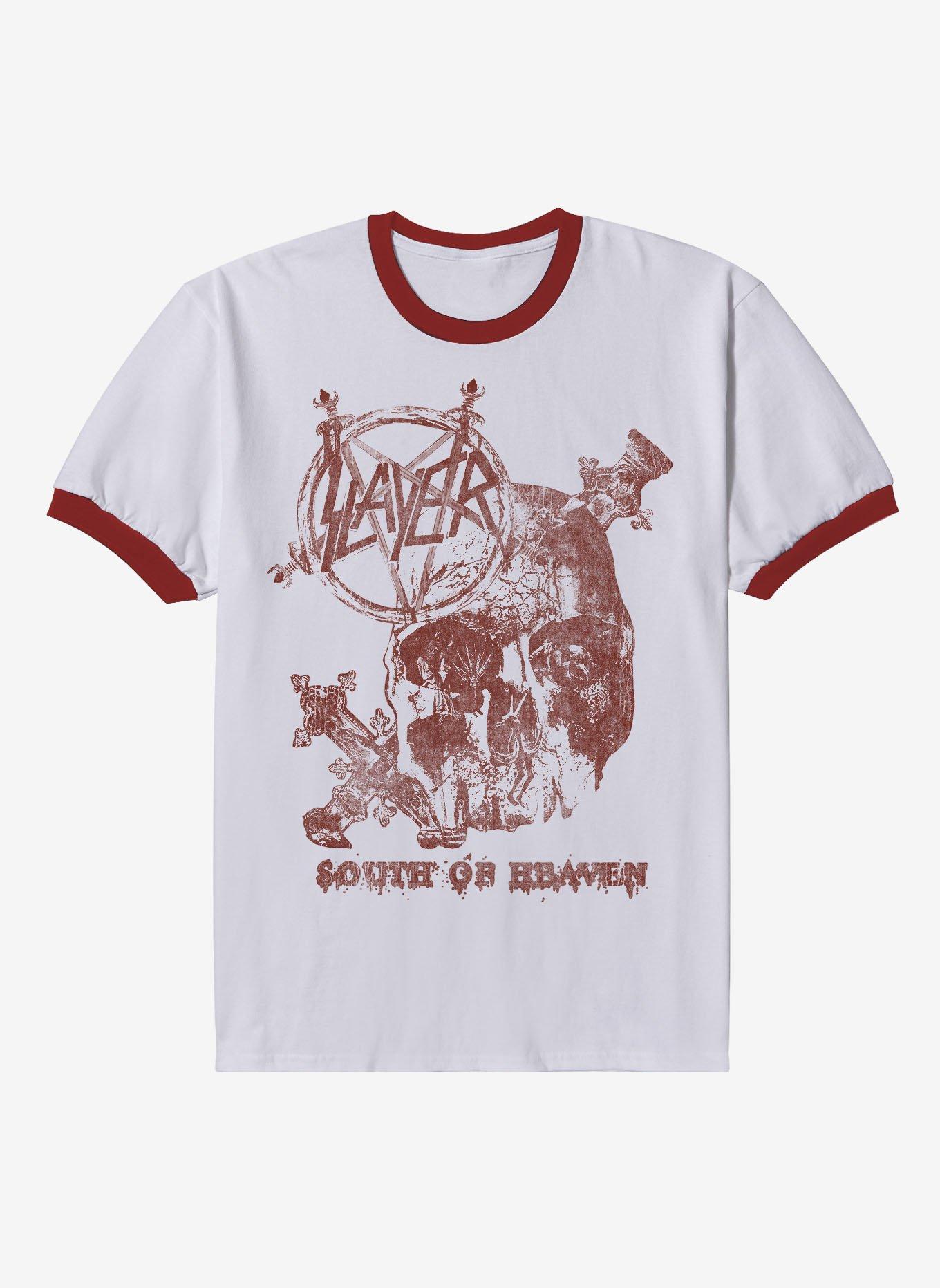 Slayer South Of Heaven Ringer T-Shirt, , hi-res