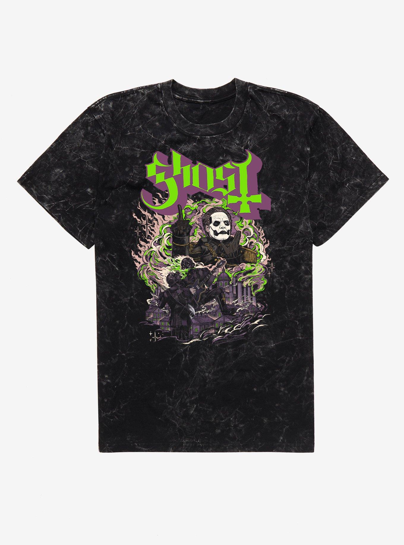 Ghost Cardinal Copia Smoke Stacks Mineral Wash T-Shirt, , hi-res