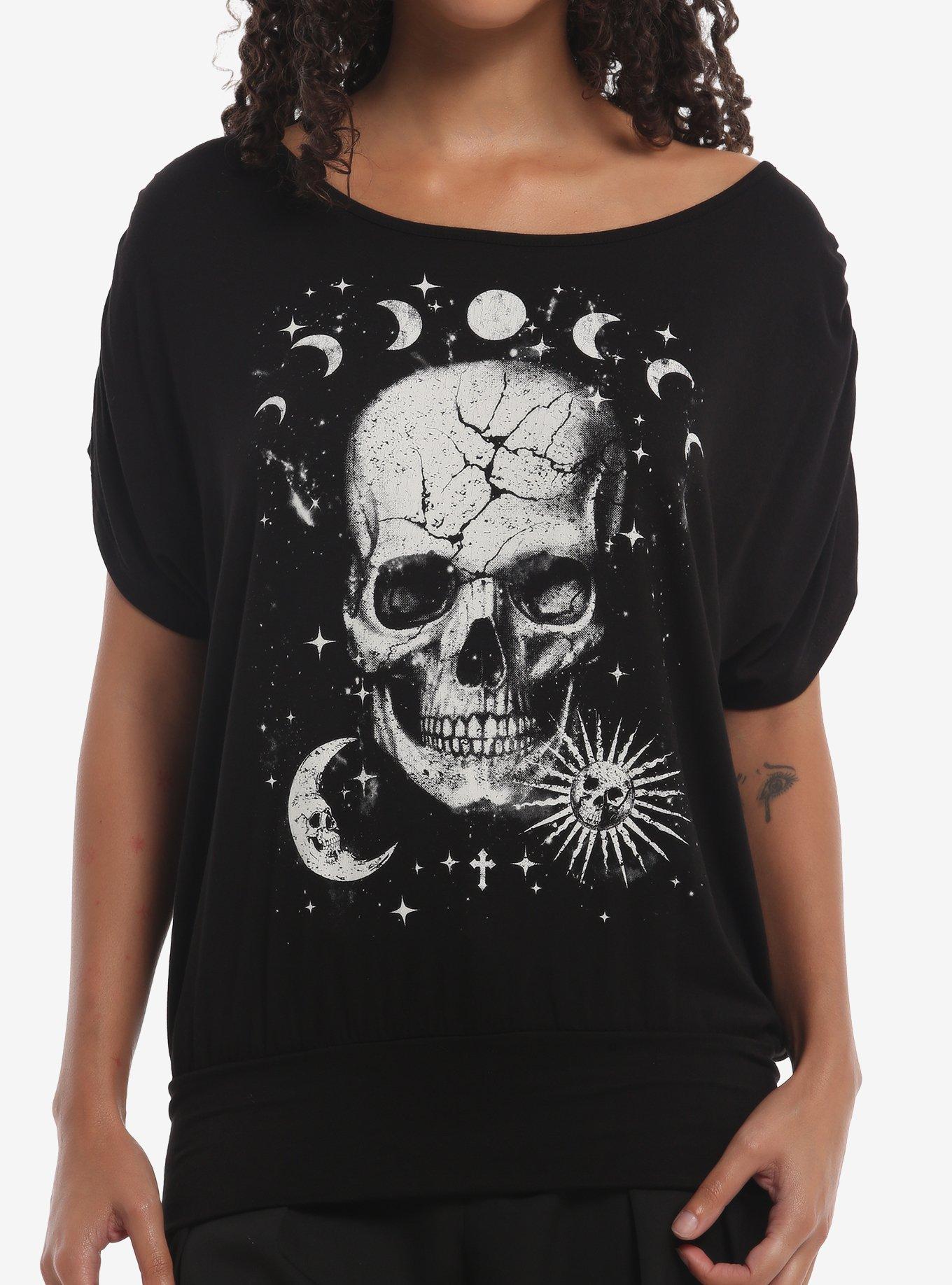Skull Celestial Dolman Girls Top, , hi-res