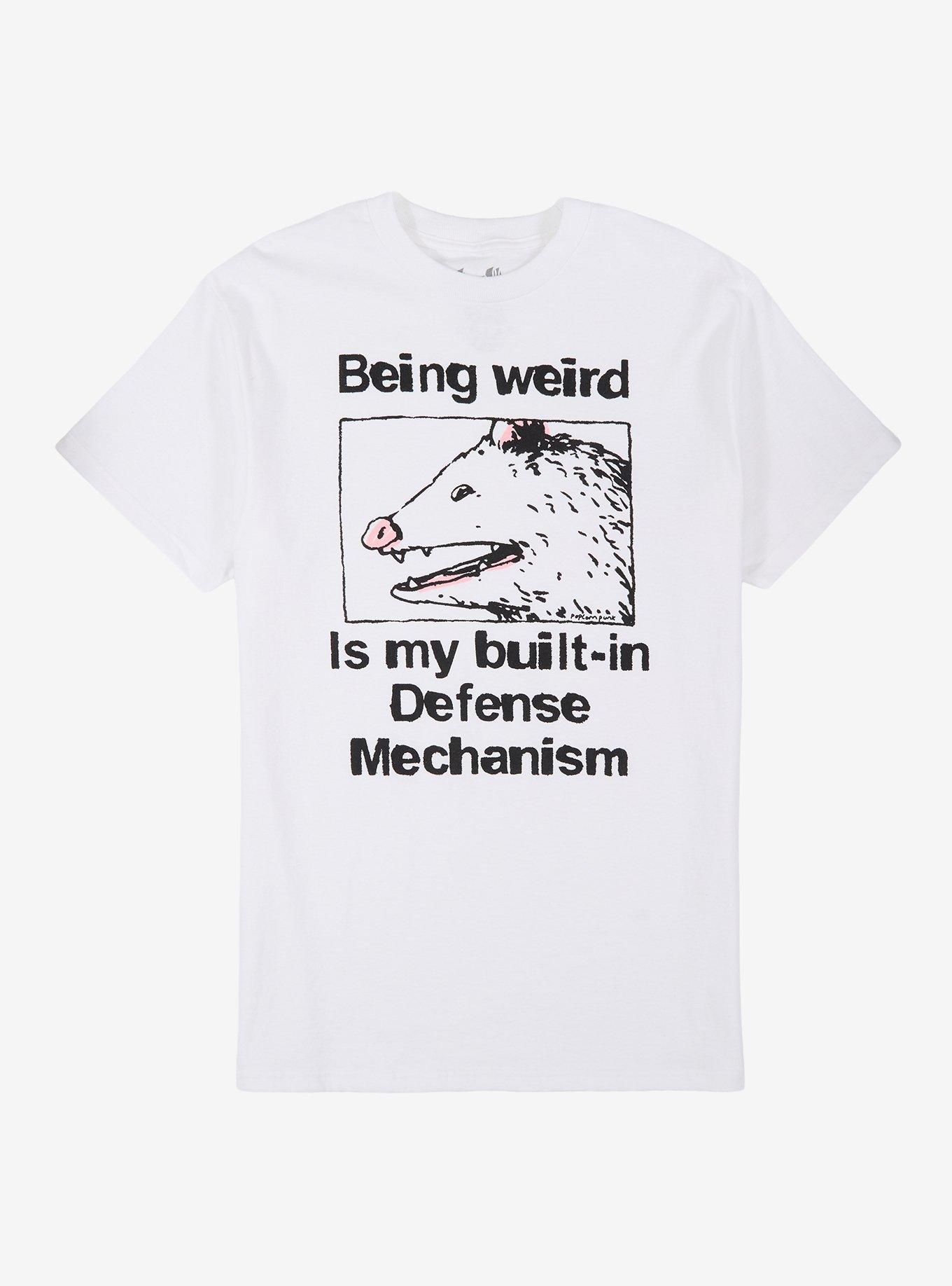Possum Weird Defense Mechanism T-Shirt By Popcorn Punk