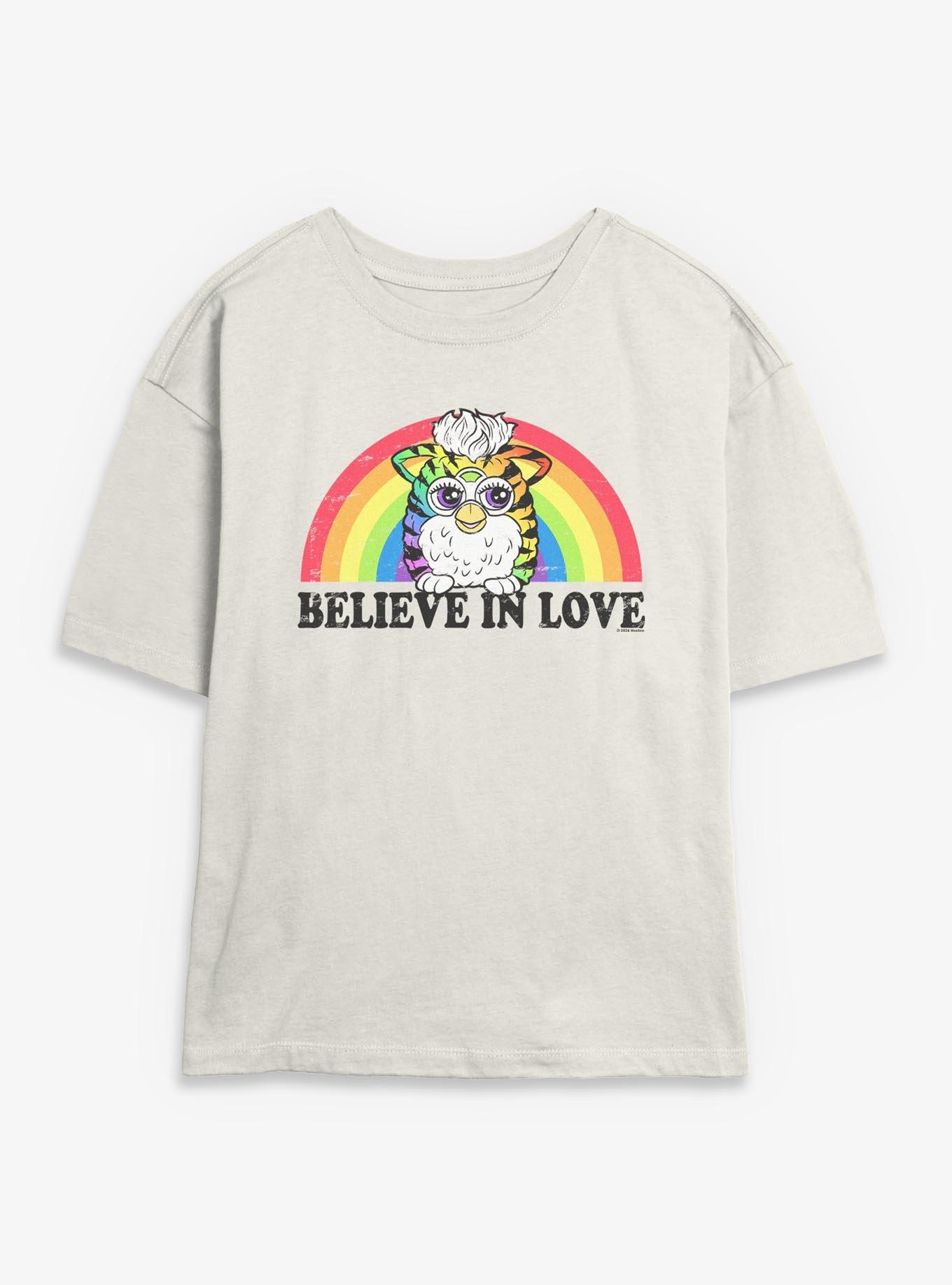 Furby Believe In Love Girls Skimmer T-Shirt, , hi-res
