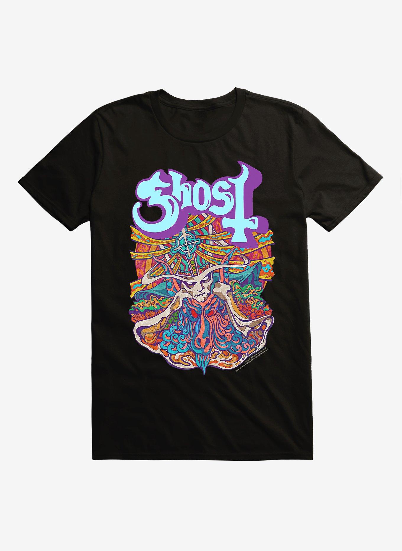 Ghost Seven Inches of Satanic Panic Neon T-Shirt, , hi-res
