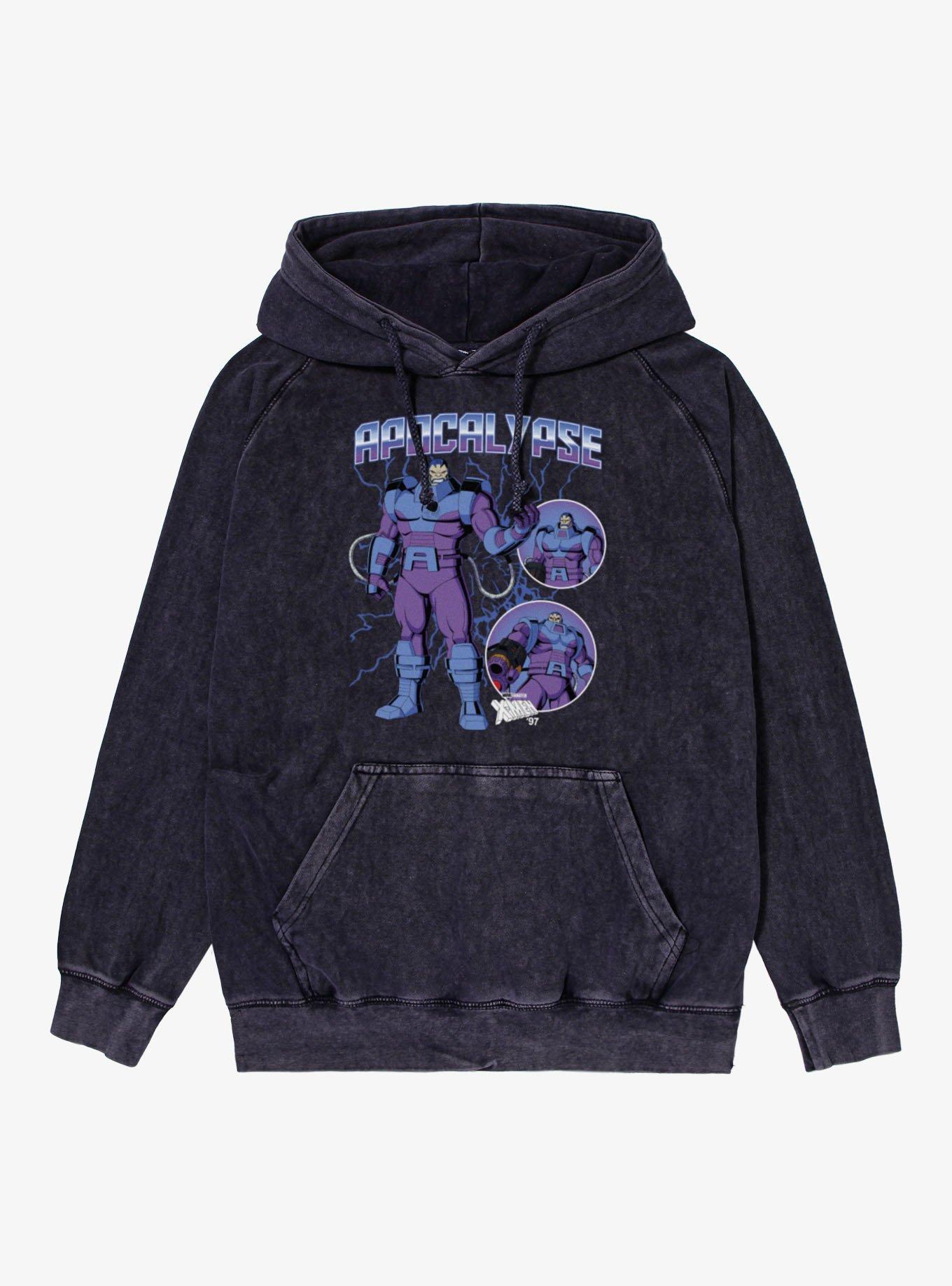 Marvel X-Men 97 Apocalypse Metal Thunder Mineral Wash Hoodie, , hi-res