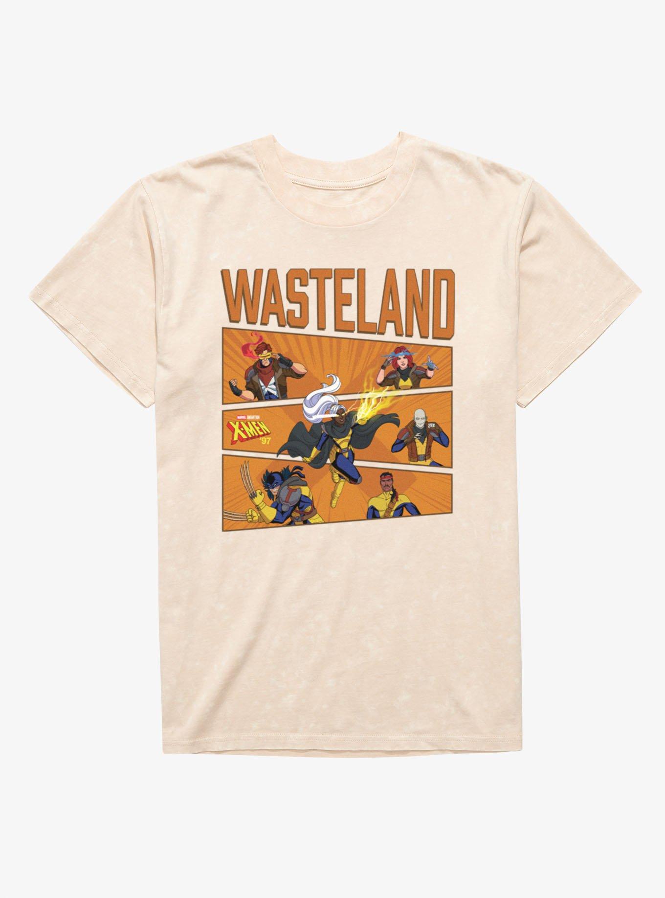 Marvel X-Men 97 Wasteland Panel Team Up Mineral Wash T-Shirt, , hi-res
