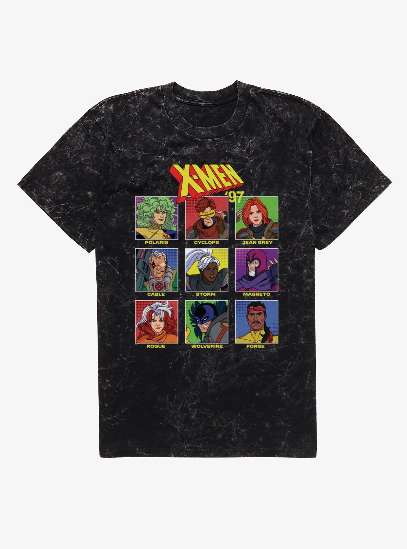 Marvel X-Men 97 Choose Your Character Icon Boxes Mineral Wash T-Shirt, , hi-res