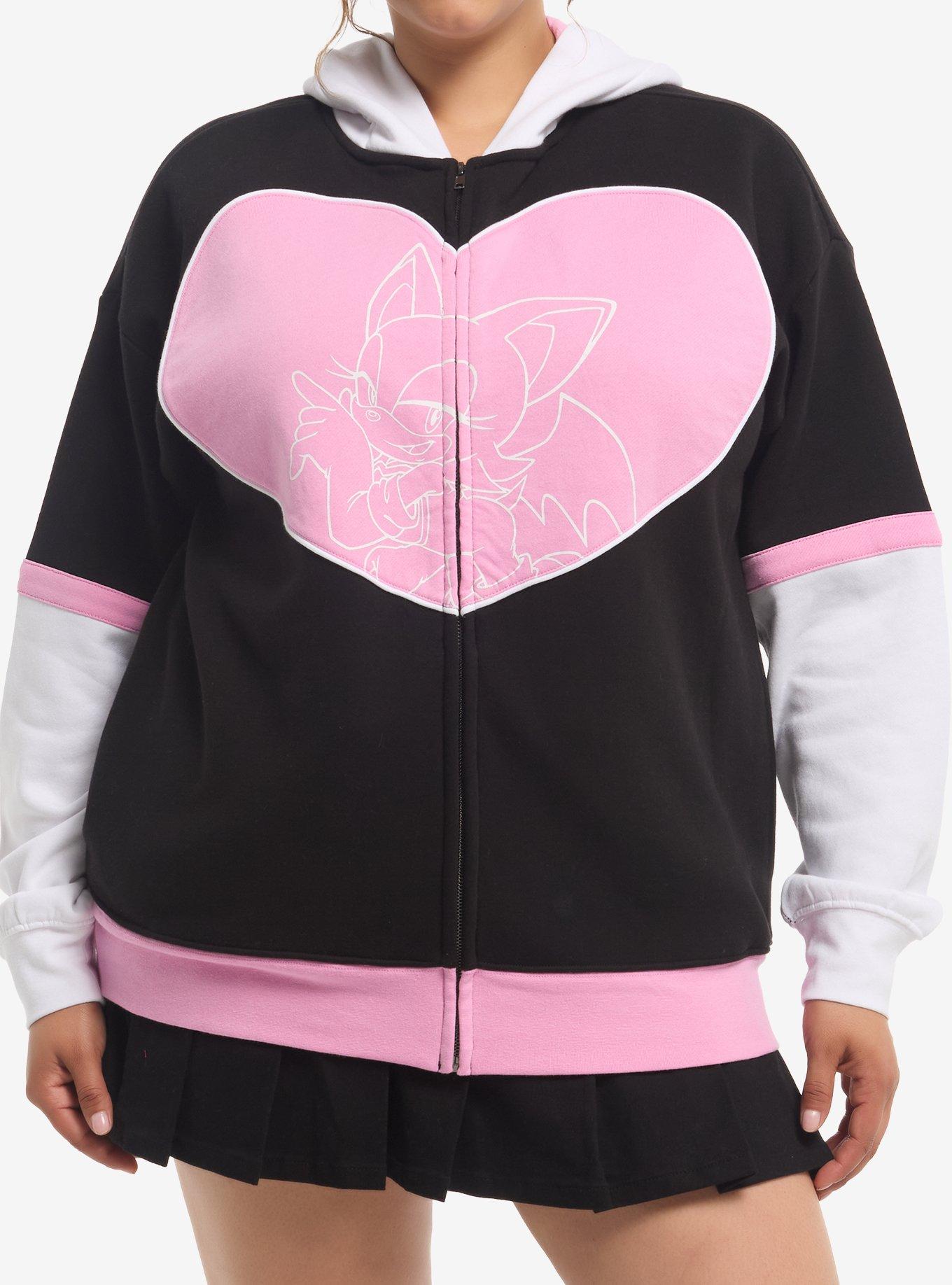Sonic The Hedgehog Rouge Cosplay Girls Hoodie Plus Size