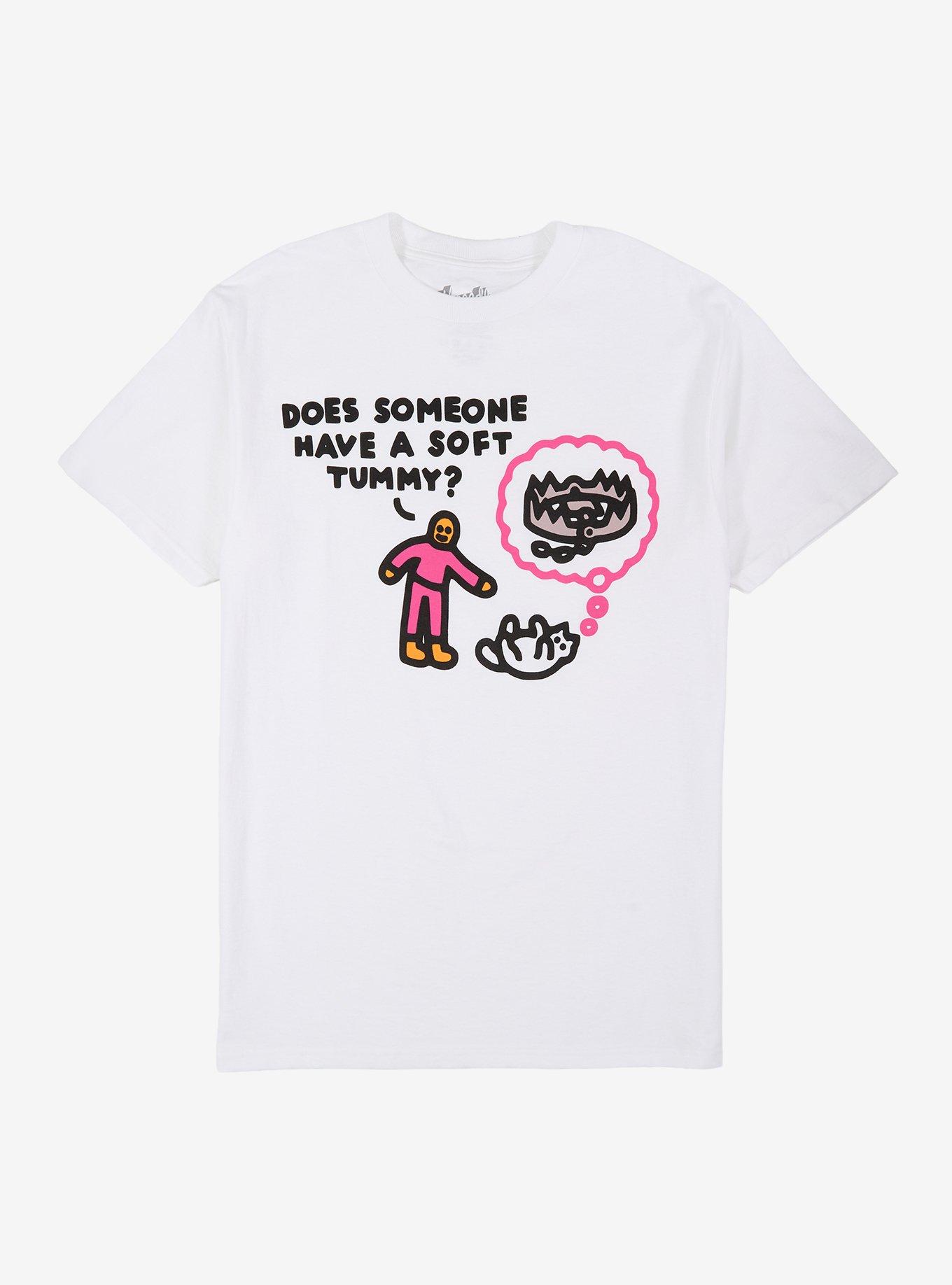 Cat Soft Tummy Trap T-Shirt By Obisun