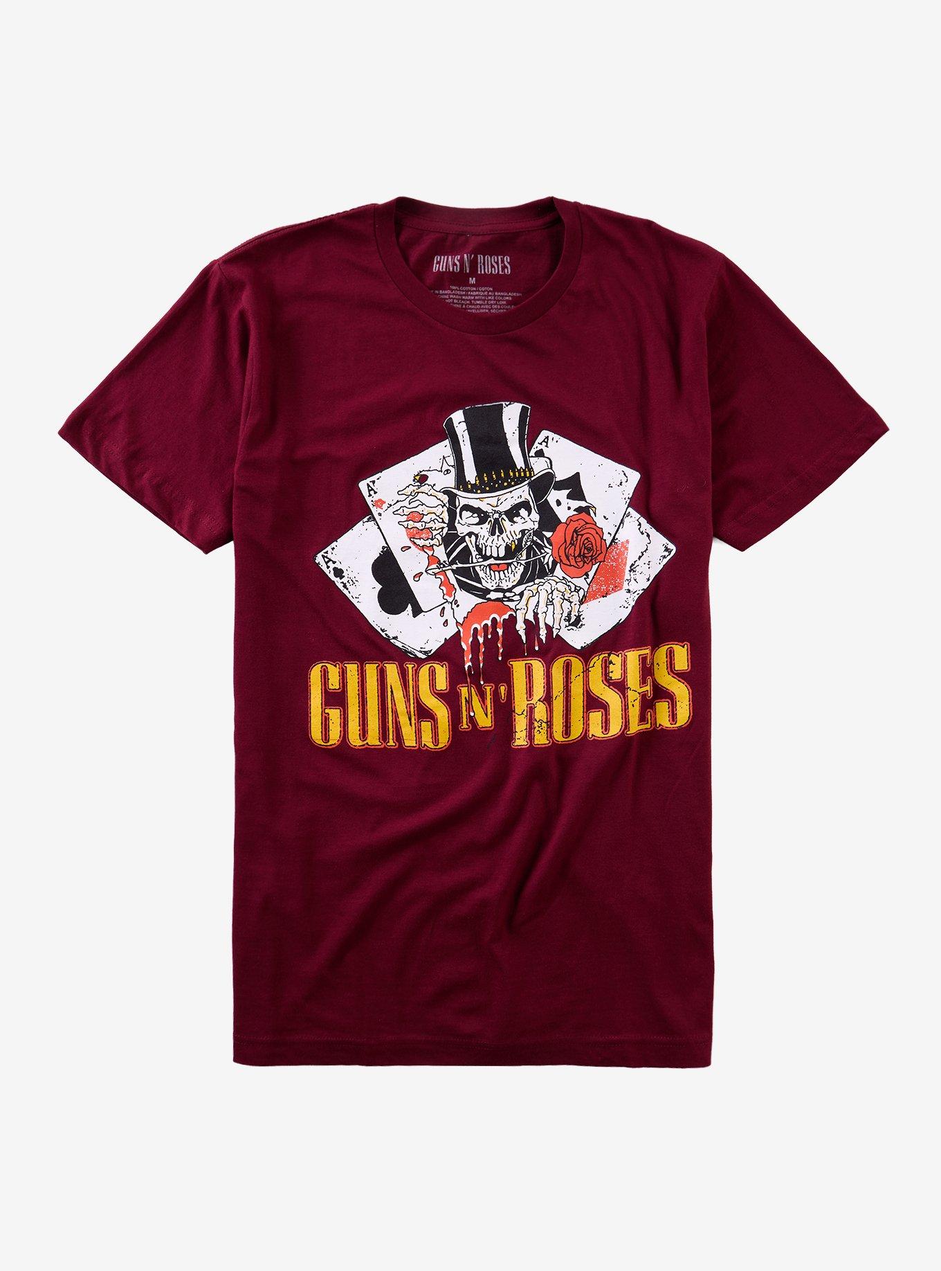 Guns N' Roses Skull Card T-Shirt, , hi-res