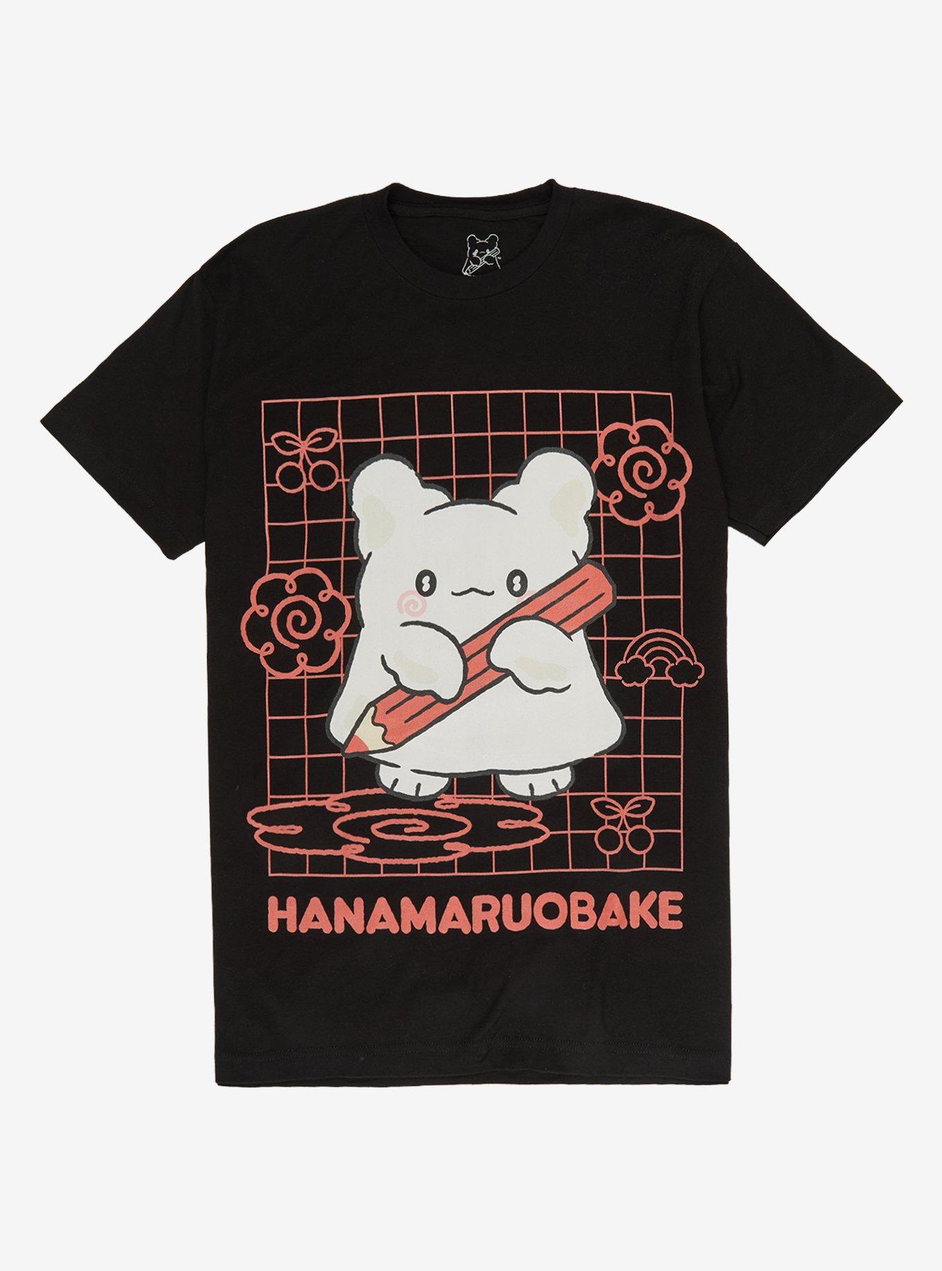 Hanamaruobake Grid Doodle T-Shirt, , hi-res