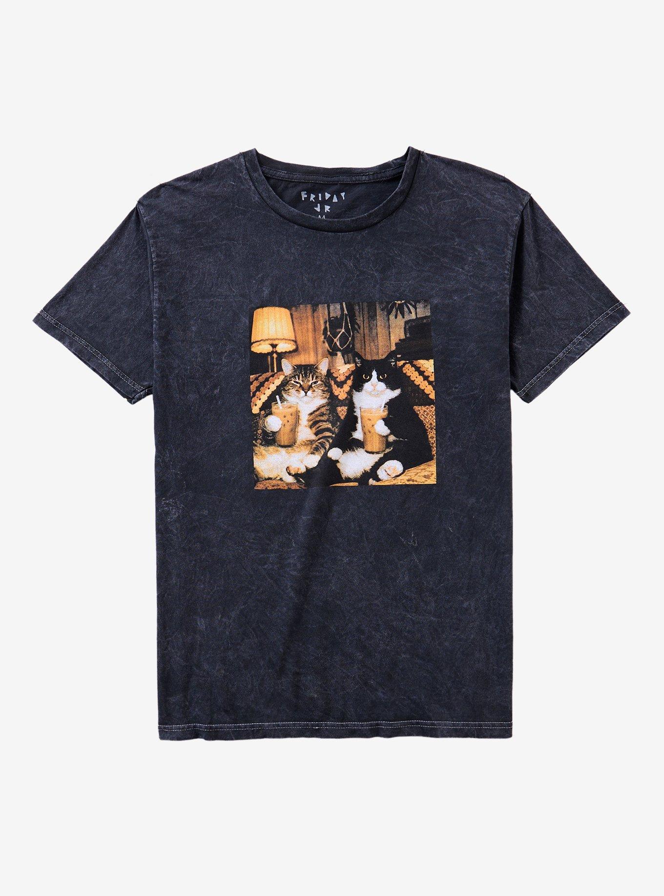 Cats Couch Dark Wash T-Shirt By Friday Jr., , hi-res