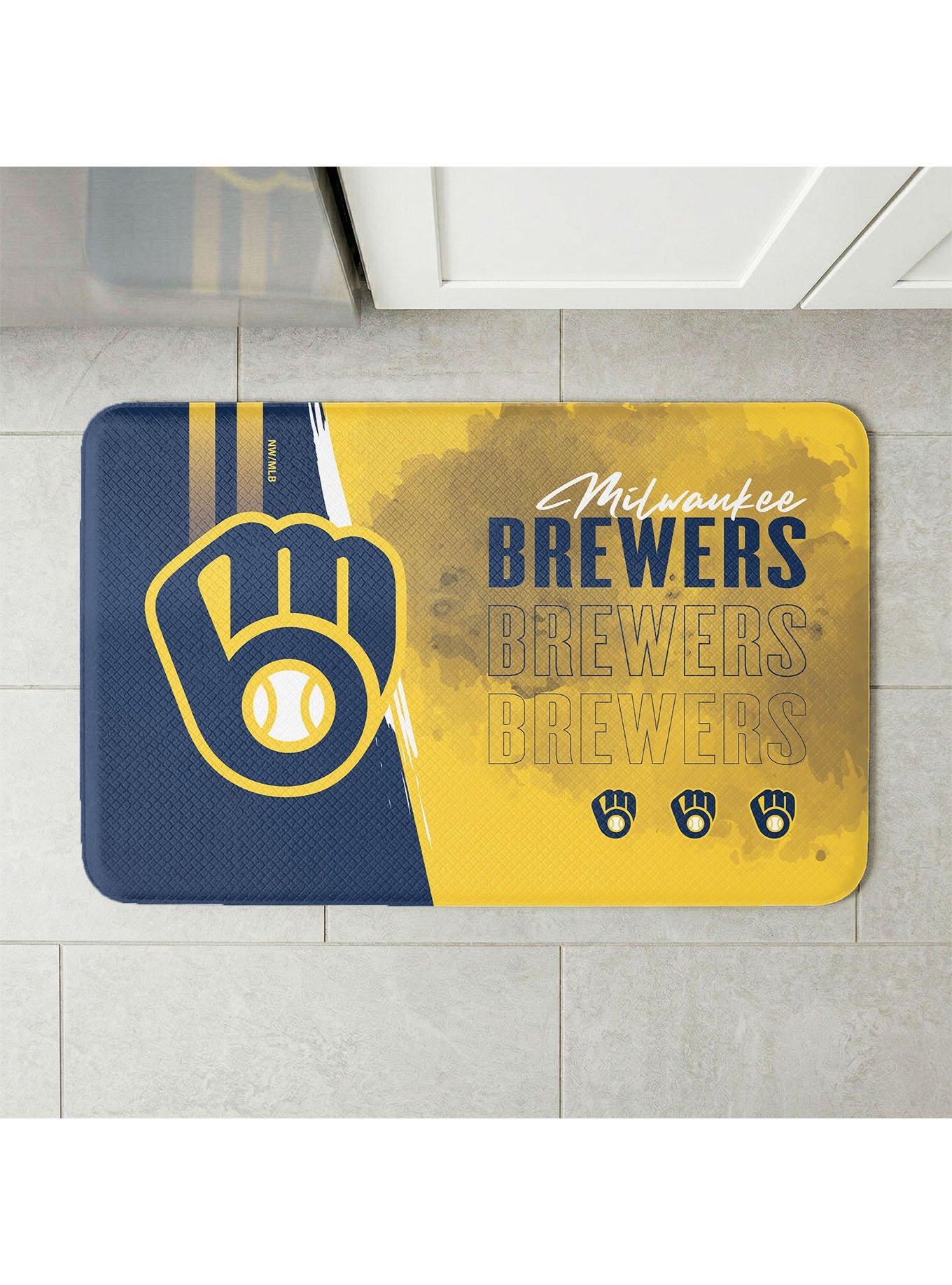 MLB Milwaukee Brewers Painterly Floor Mat, , hi-res