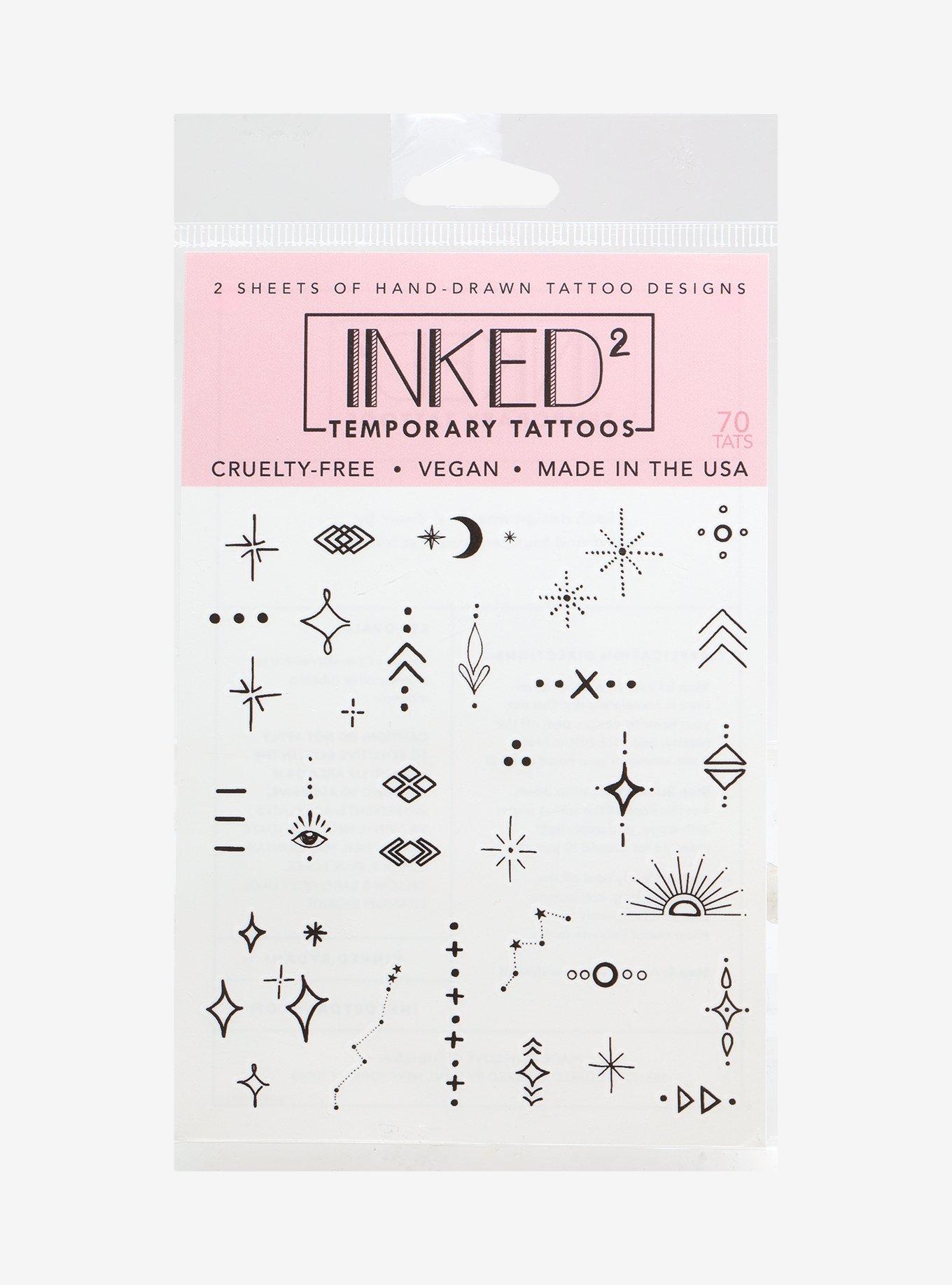 Inked&sup2; Celestial Temporary Tattoos, , hi-res