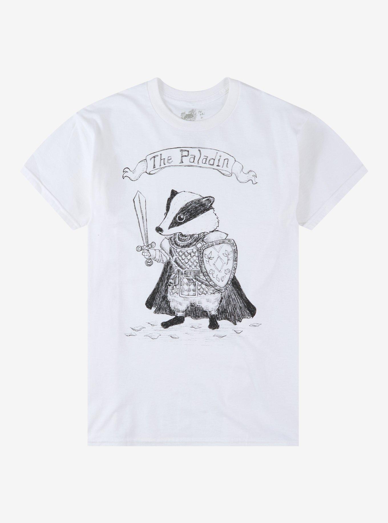 Paladin Badger T-Shirt By Cat Mallard, , hi-res