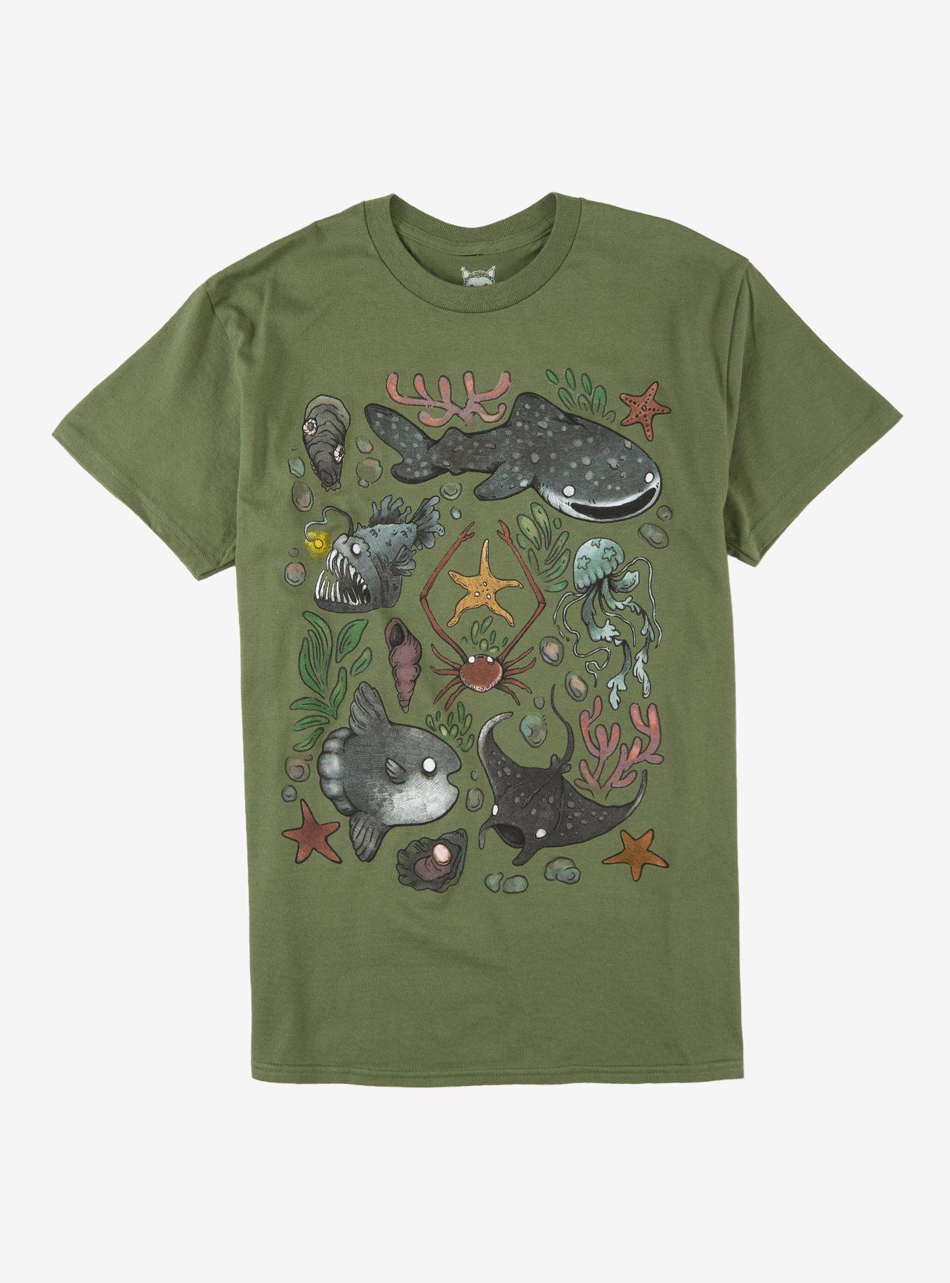 Deep Sea Critters T-Shirt By Guild Of Calamity, , hi-res