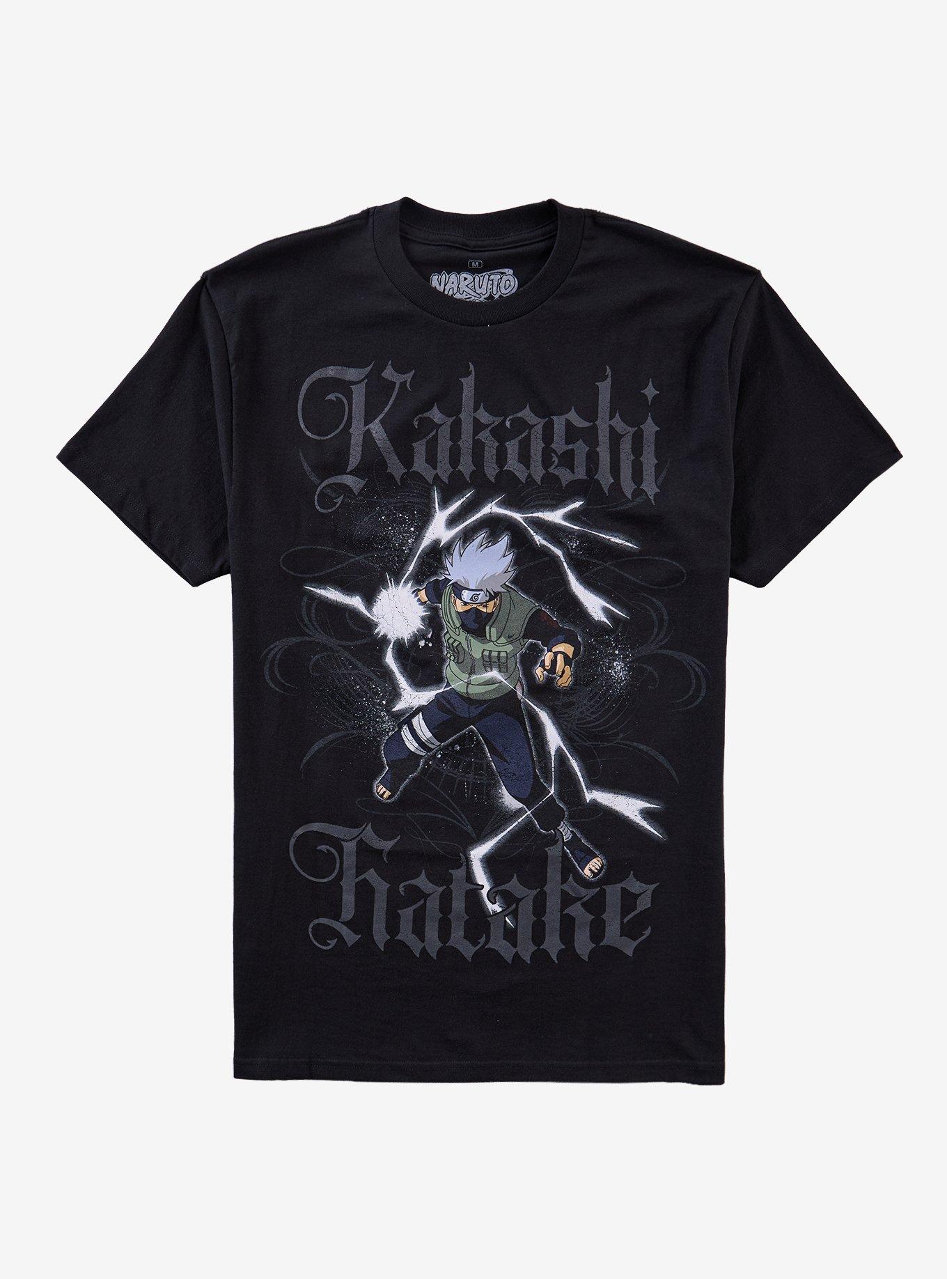 Naruto Shippuden Kakashi Lightning Gothic T-Shirt, , hi-res