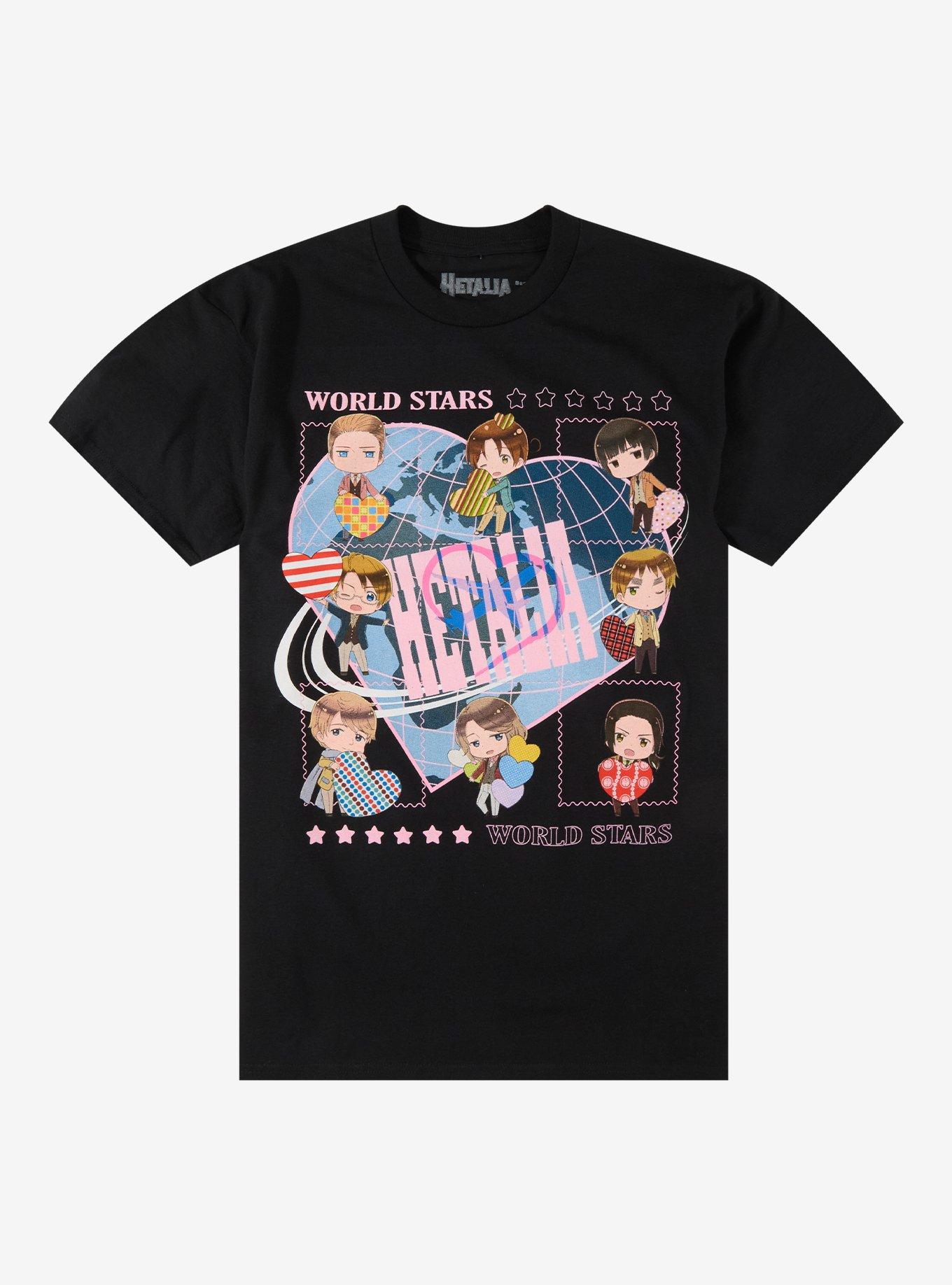 Hetalia: World Stars Chibi Character T-Shirt