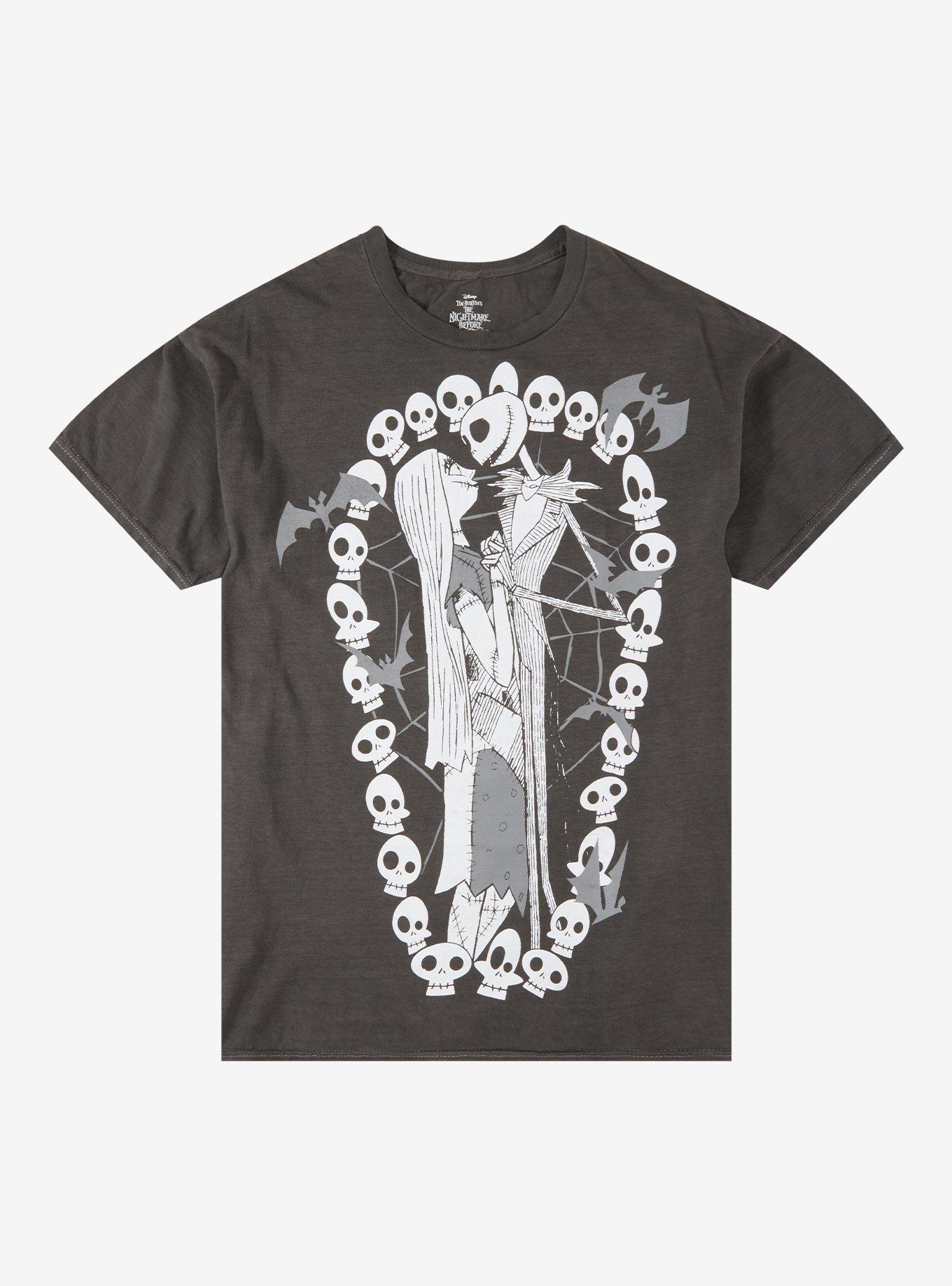 The Nightmare Before Christmas Jack & Sally Skull T-Shirt