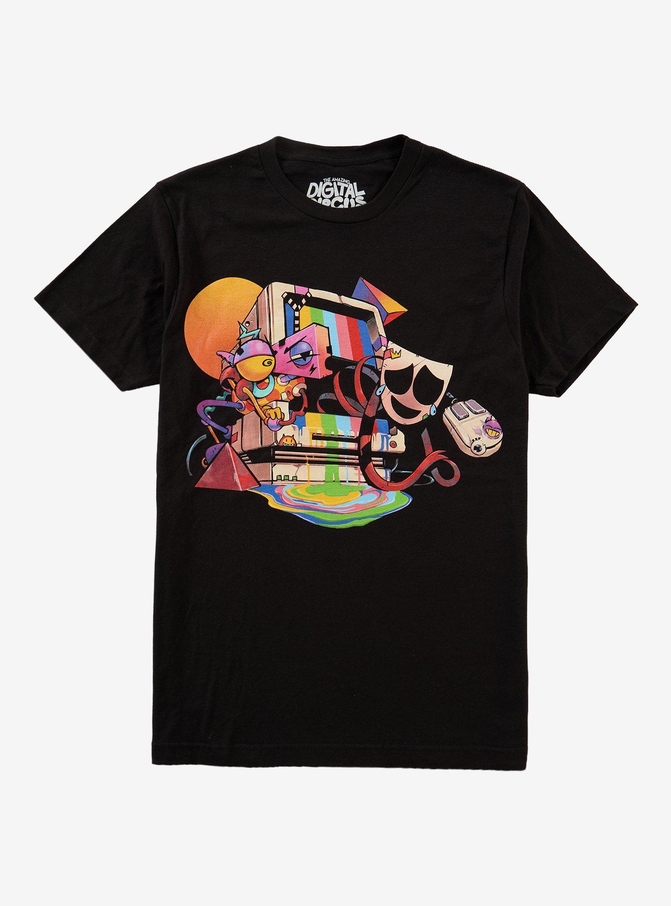 The Amazing Digital Circus Zooble & Gangle Computer T-Shirt, , hi-res