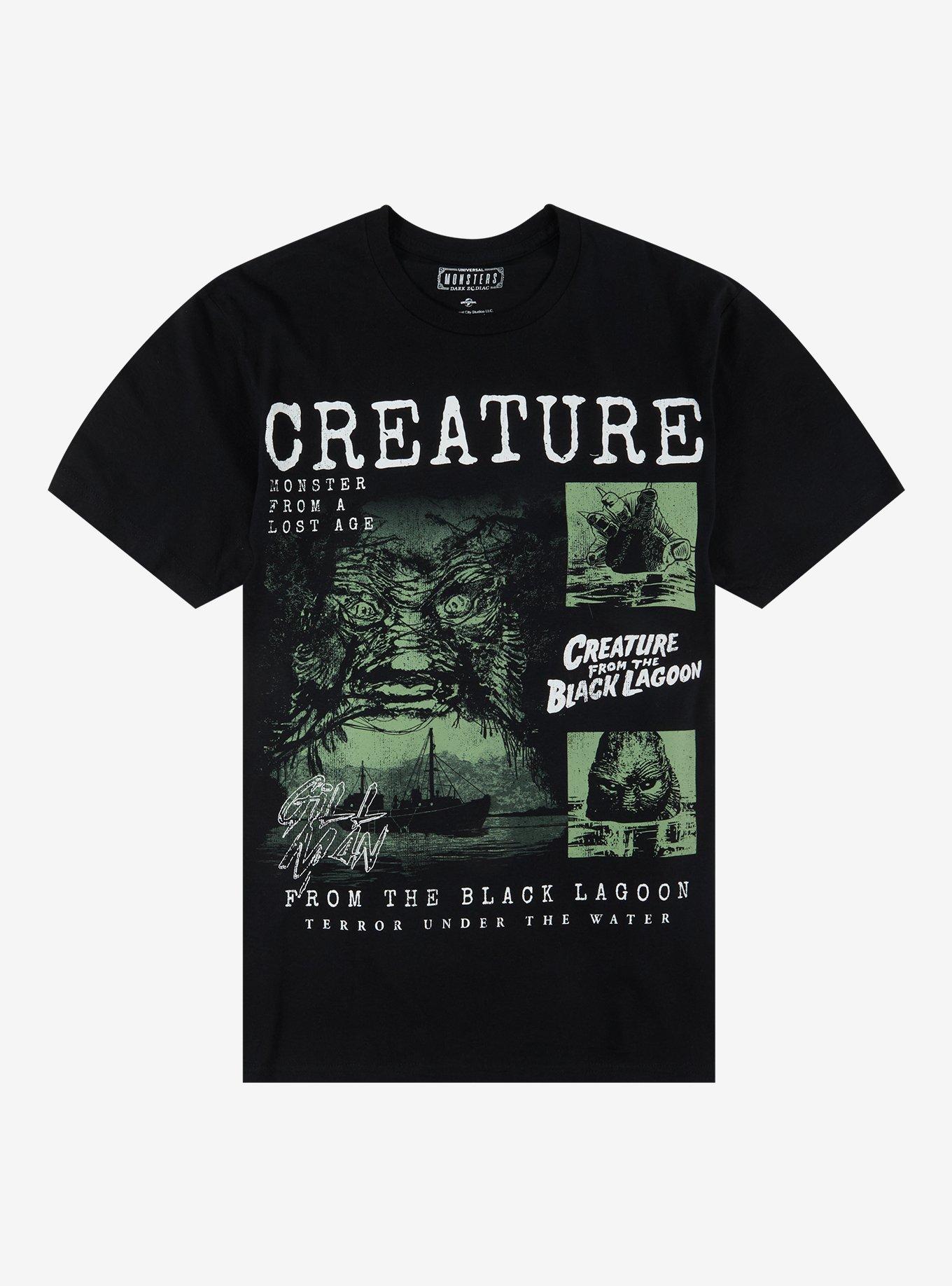 Universal Monsters Creature From The Black Lagoon Collage T-Shirt, , hi-res