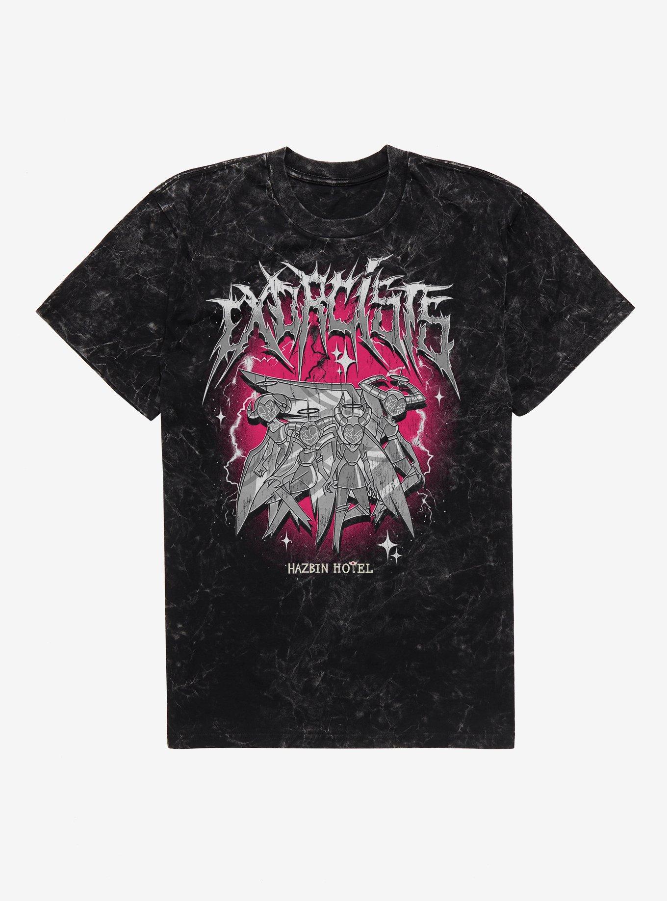 Hazbin Hotel Exorcists Metal Mineral Wash T-Shirt, , hi-res