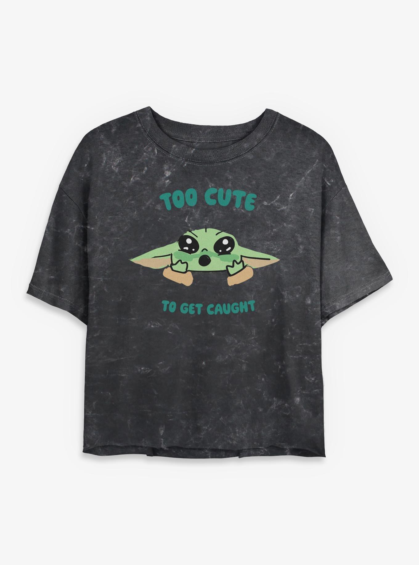 Star Wars The Mandalorian & Grogu Too Cute Girls Mineral Wash Crop