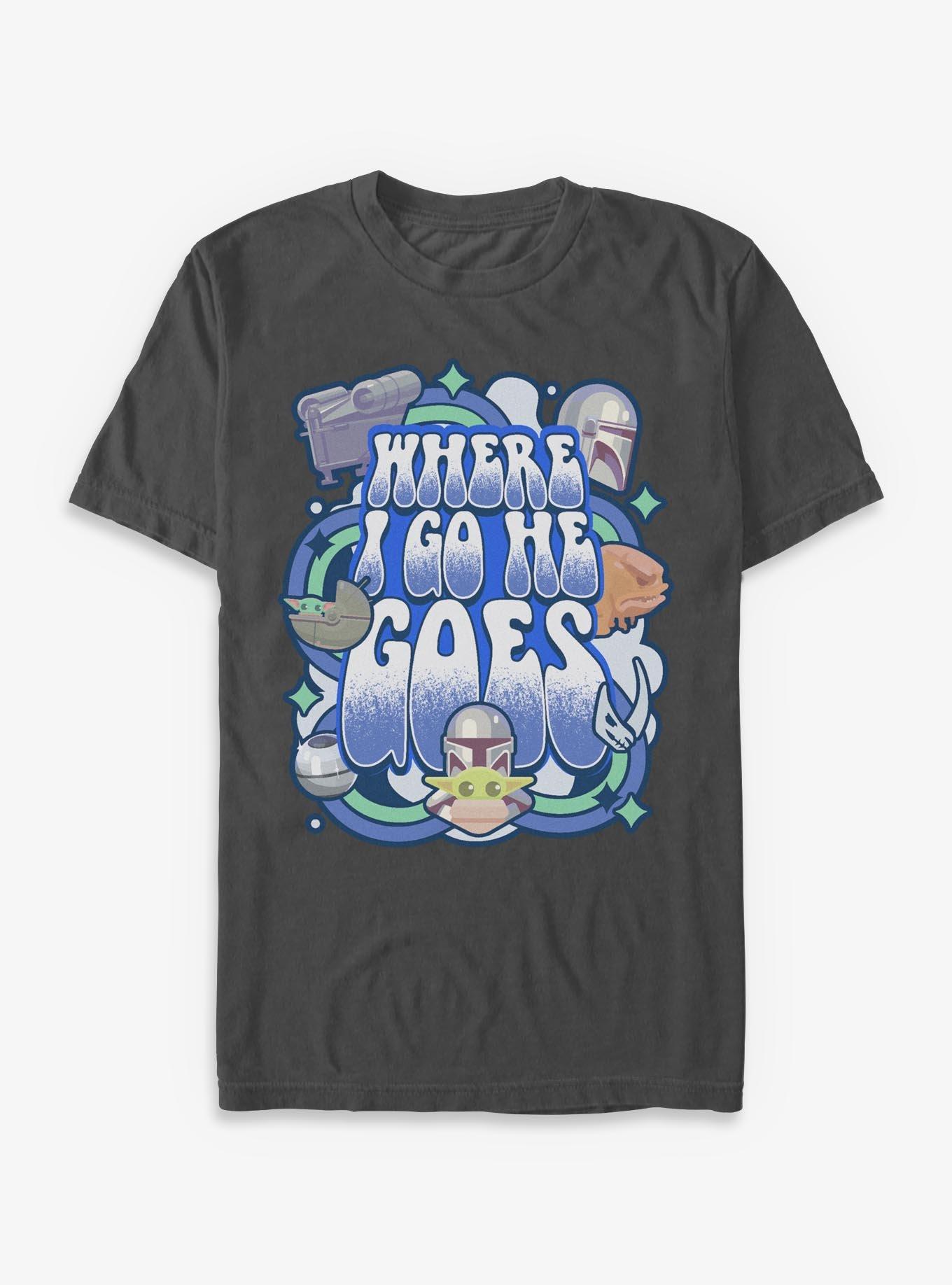 Star Wars The Mandalorian Where I Go He Goes T-Shirt, , hi-res
