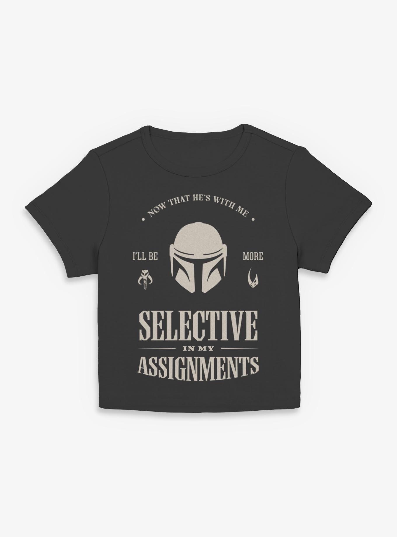 Star Wars The Mandalorian & Grogu Selective In My Assignments Girls Baby T-Shirt