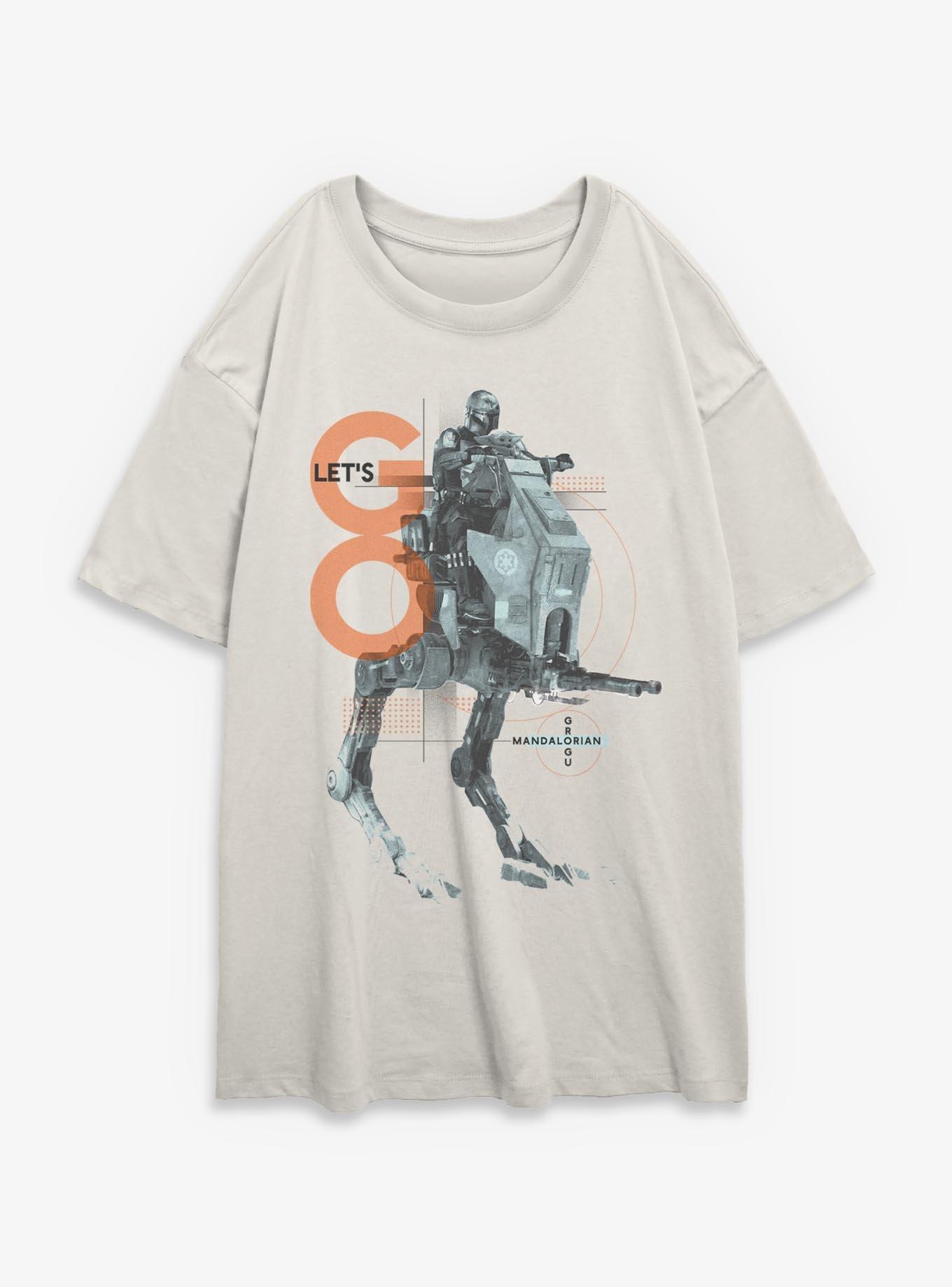 Star Wars The Mandalorian & Grogu Let's Go Girls Oversized T-Shirt, , hi-res