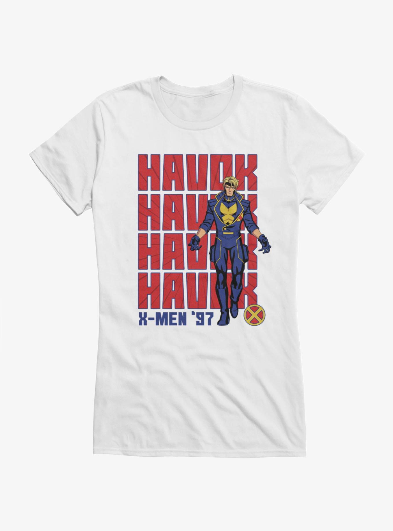 Marvel X-Men '97 Havok Text Stack Girls T-Shirt, , hi-res