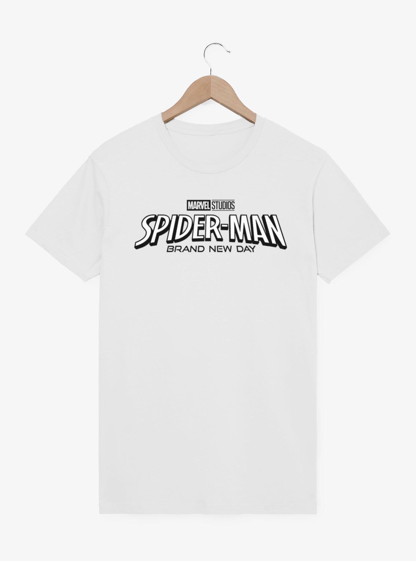BRAND NEW DAY スパイダーマン　Tシャツ　TシャツB ホワイト Marvel Spider-Man Brand New Day Movie Logo T-Shirt | BoxLunch
