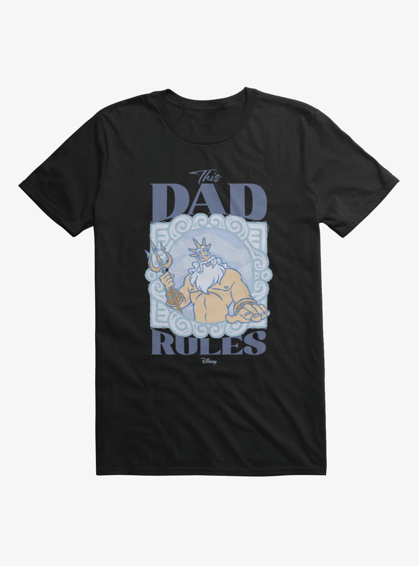 Disney Little Mermaid King Triton Dad Rules T-Shirt, , hi-res