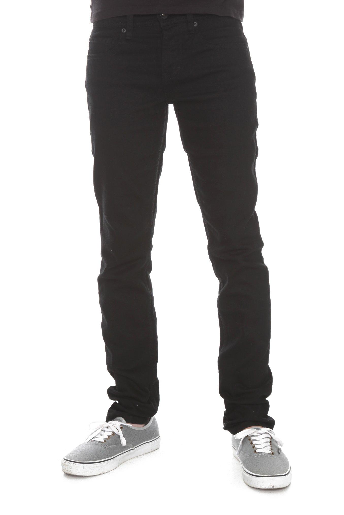 XXX RUDE Black Skinny Fit Denim Jeans, BLACK, hi-res