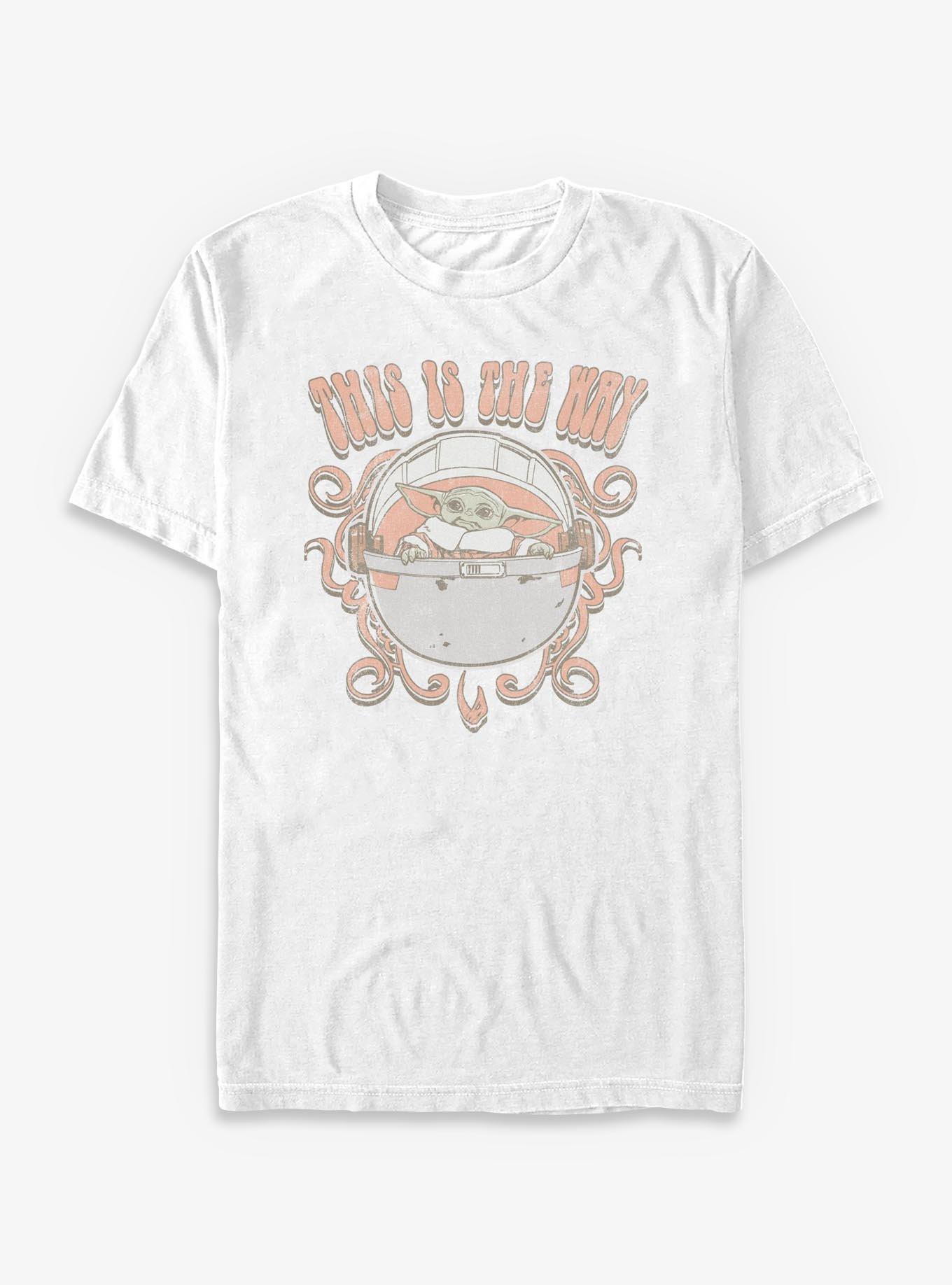 Star Wars The Mandalorian Grogu Retro T-Shirt - WHITE | Hot Topic