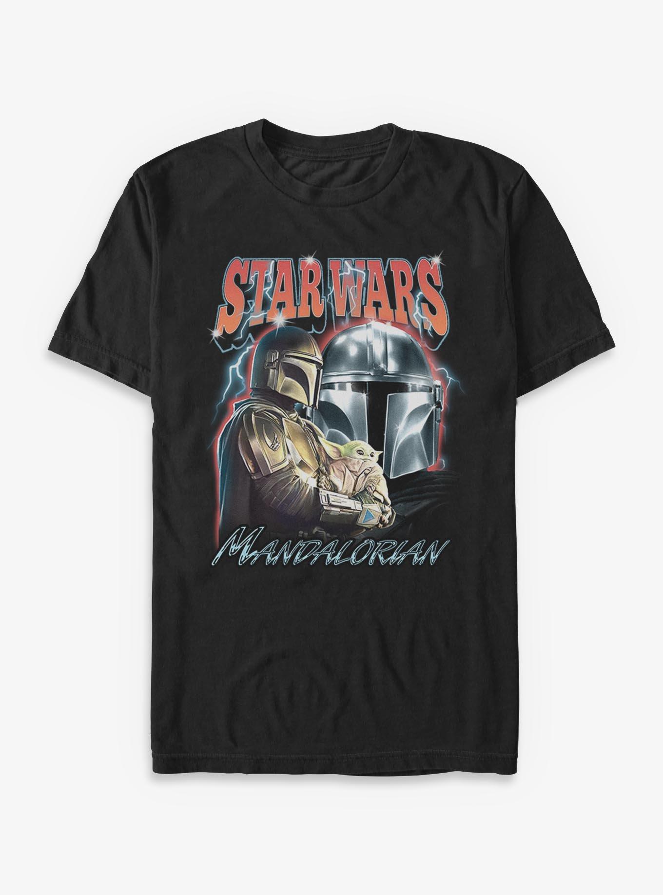 Star Wars The Mandalorian & Grogu Pose T-Shirt, BLACK, hi-res view 1