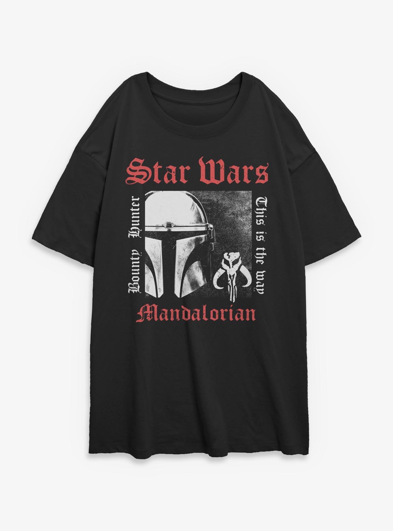 Star Wars The Mandalorian Wanted Girls Oversized T-Shirt