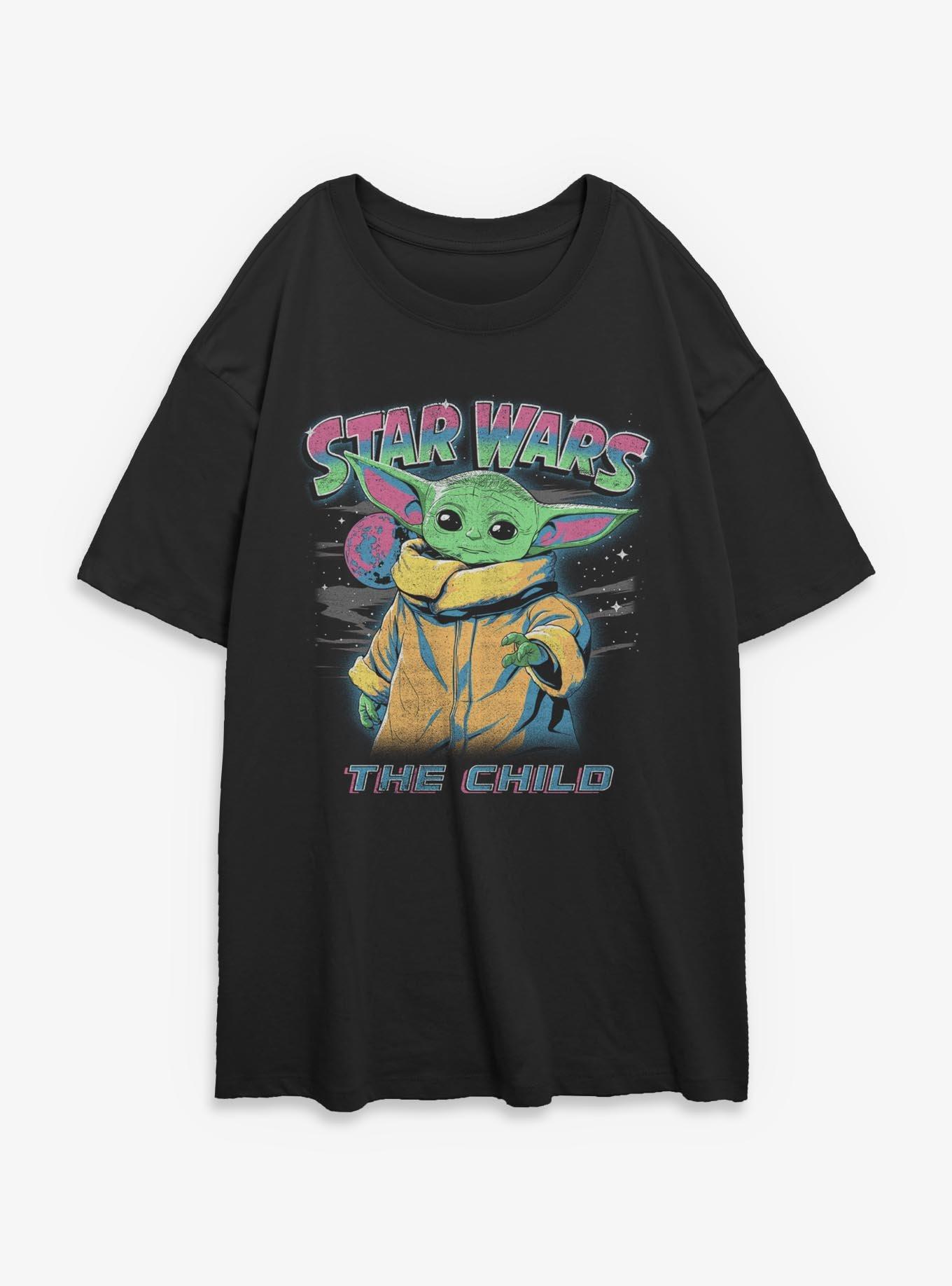 Star Wars The Mandalorian Cosmic Grogu Girls Oversized T-Shirt, , hi-res