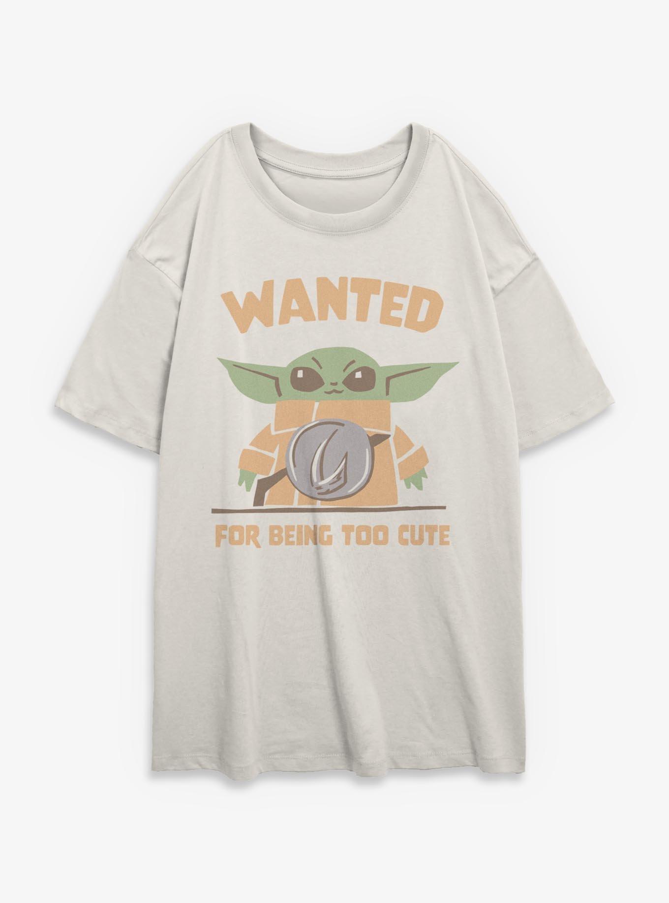 Star Wars The Mandalorian & Grogu Wanted For Being Too Cure Girls Oversized T-Shirt, , hi-res