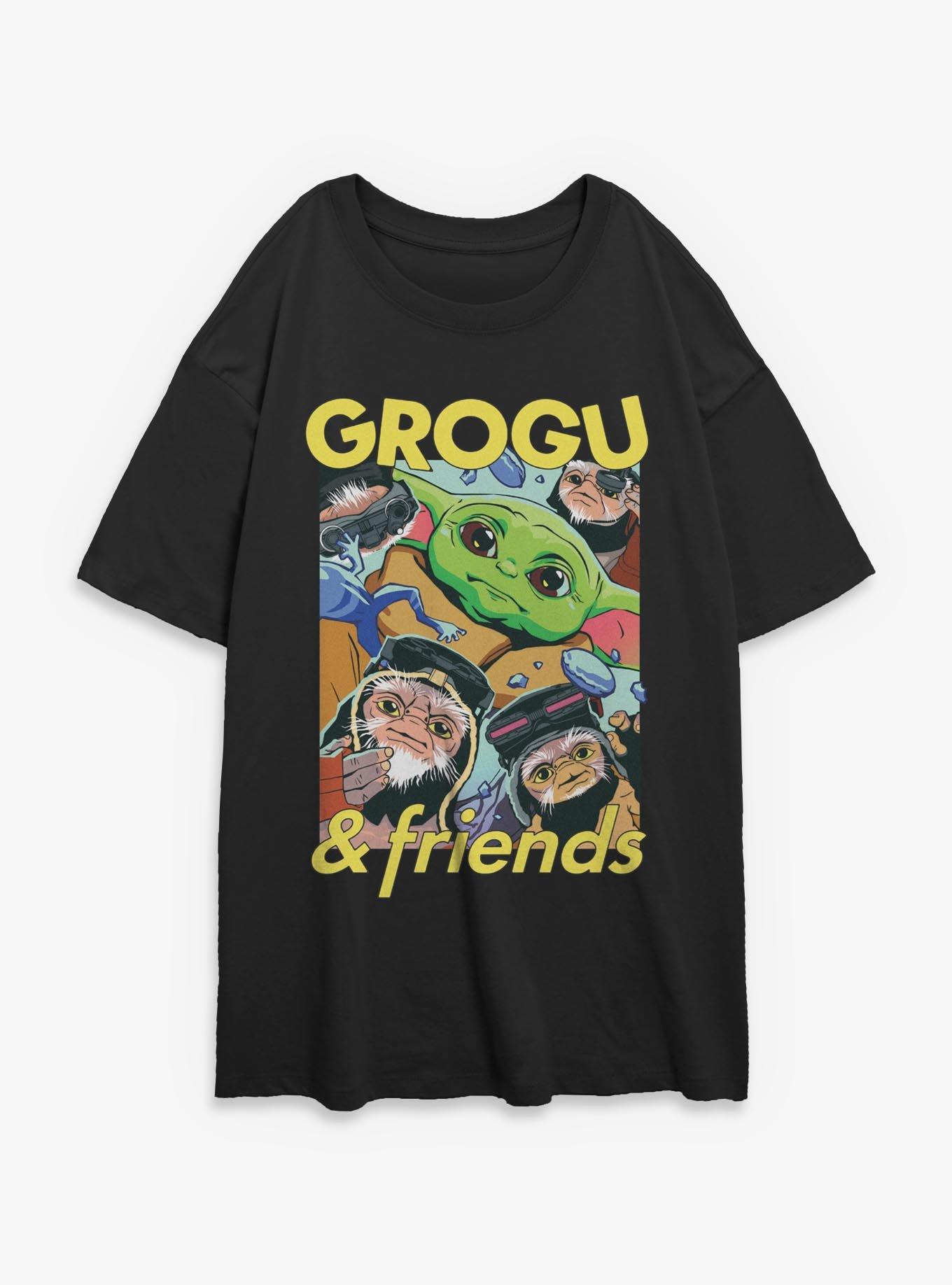 Star Wars The Mandalorian & Grogu And Friends Girls Oversized T-Shirt, , hi-res