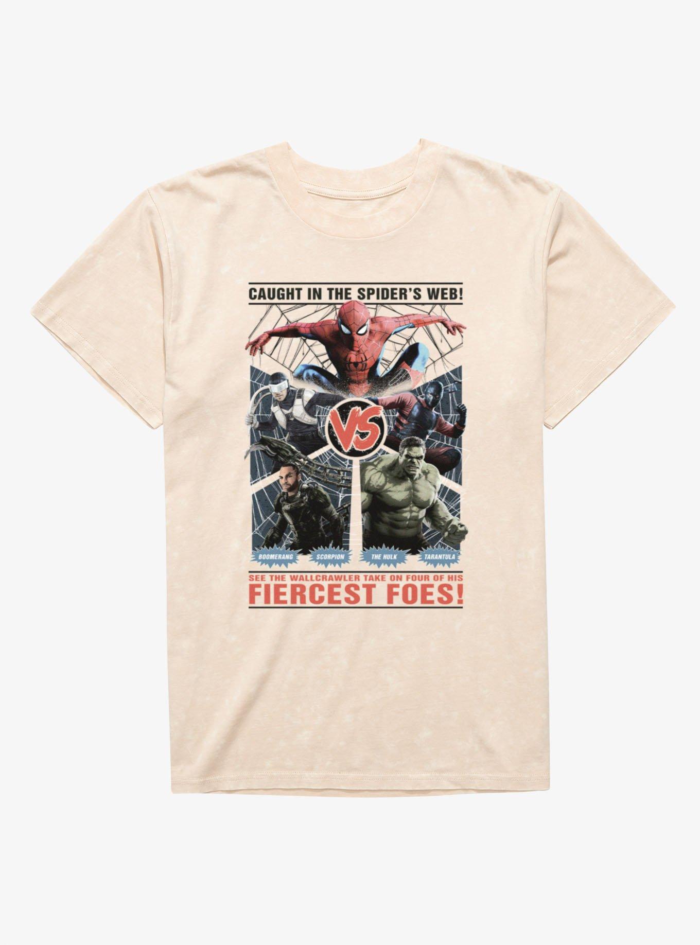 Marvel Spider-Man Brand New Day Vs Fiercest Foes Mineral Wash T-Shirt
