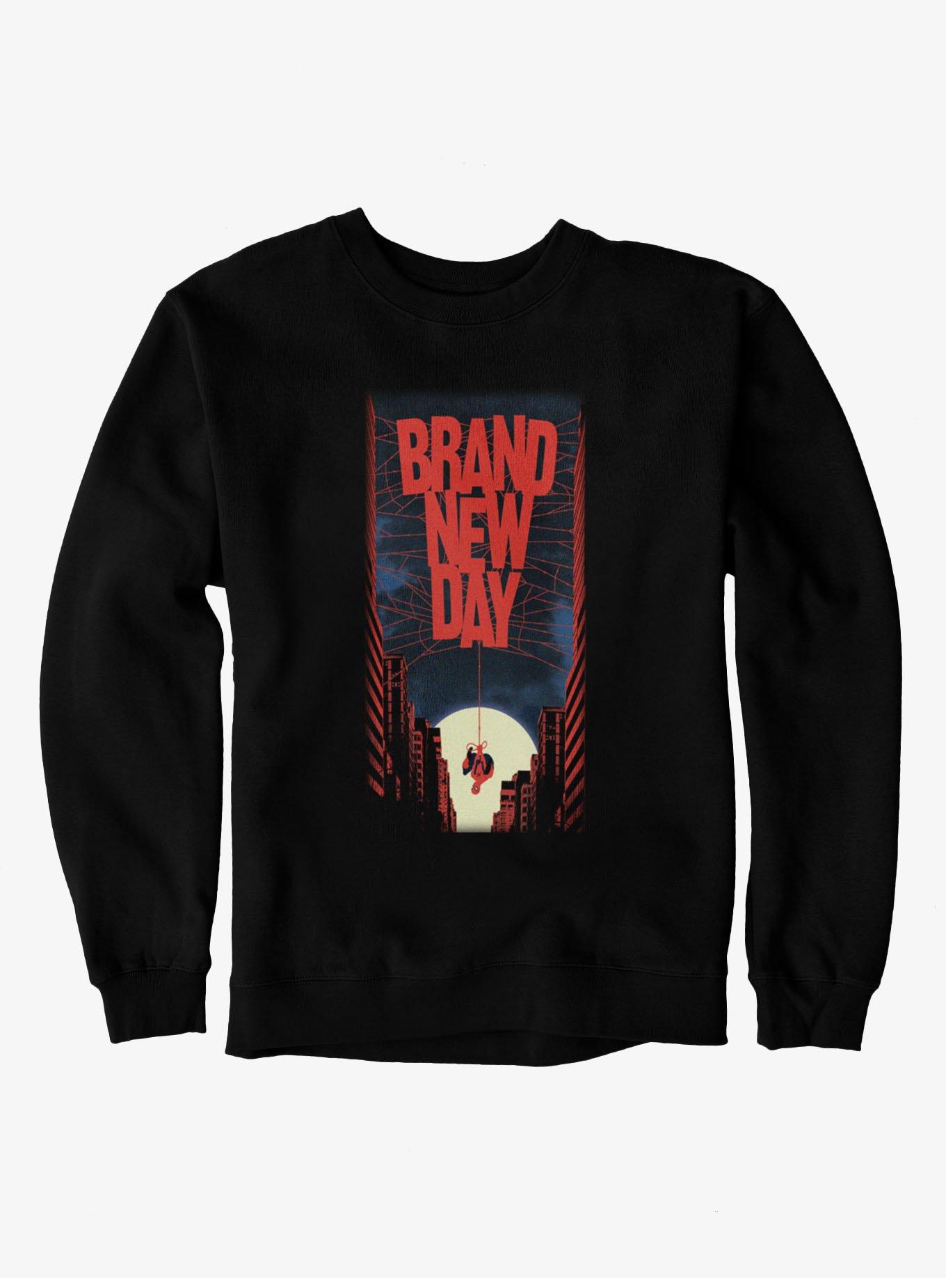 Marvel Spider-Man Brand New Day Spider Web Up The Night Sweatshirt, , hi-res