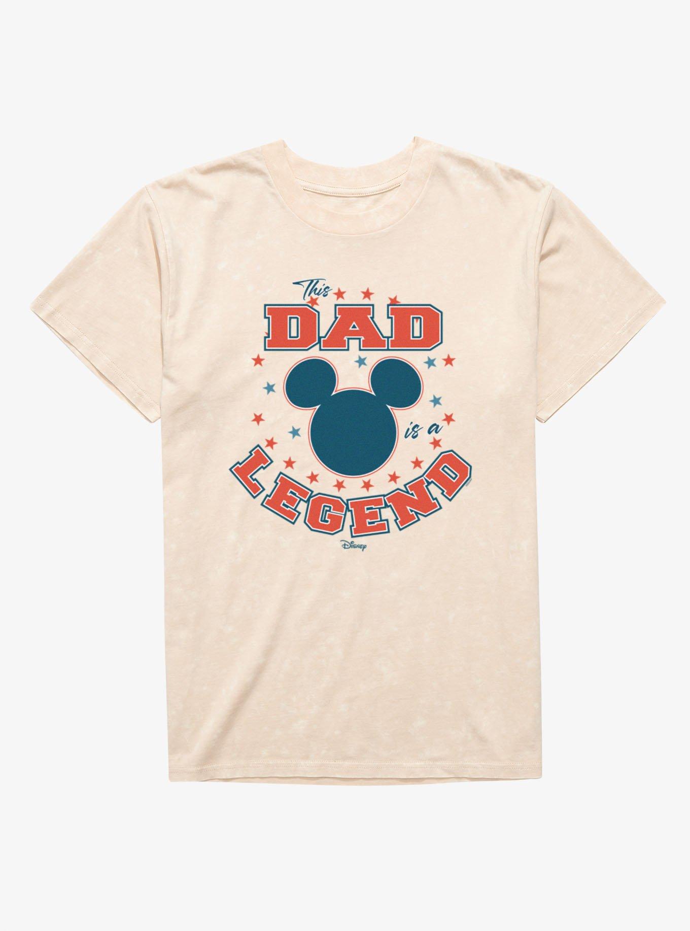 Disney Mickey Mouse Dad Legend Mineral Wash T-Shirt, , hi-res