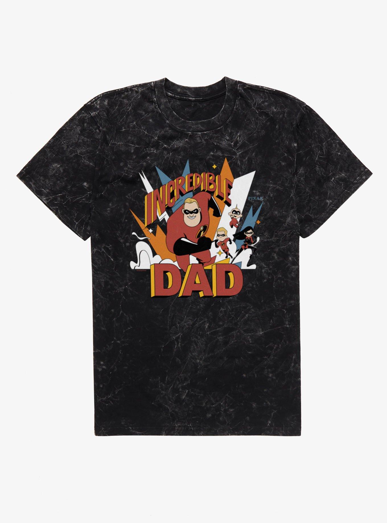 Disney Pixar The Incredibles Dad And Kids Mineral Wash T-Shirt, , hi-res