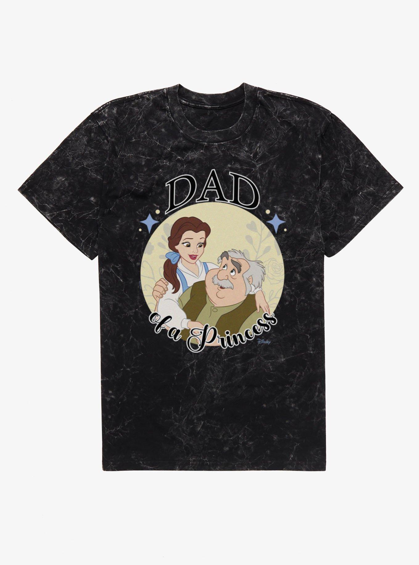 Disney Beauty And The Beast Dad Of A Princess Mineral Wash T-Shirt, , hi-res